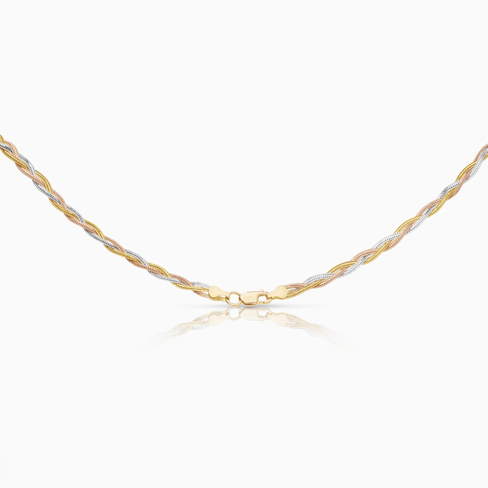 Fantasy link 6.40g 18K yellow/rose/white gold - Image 2