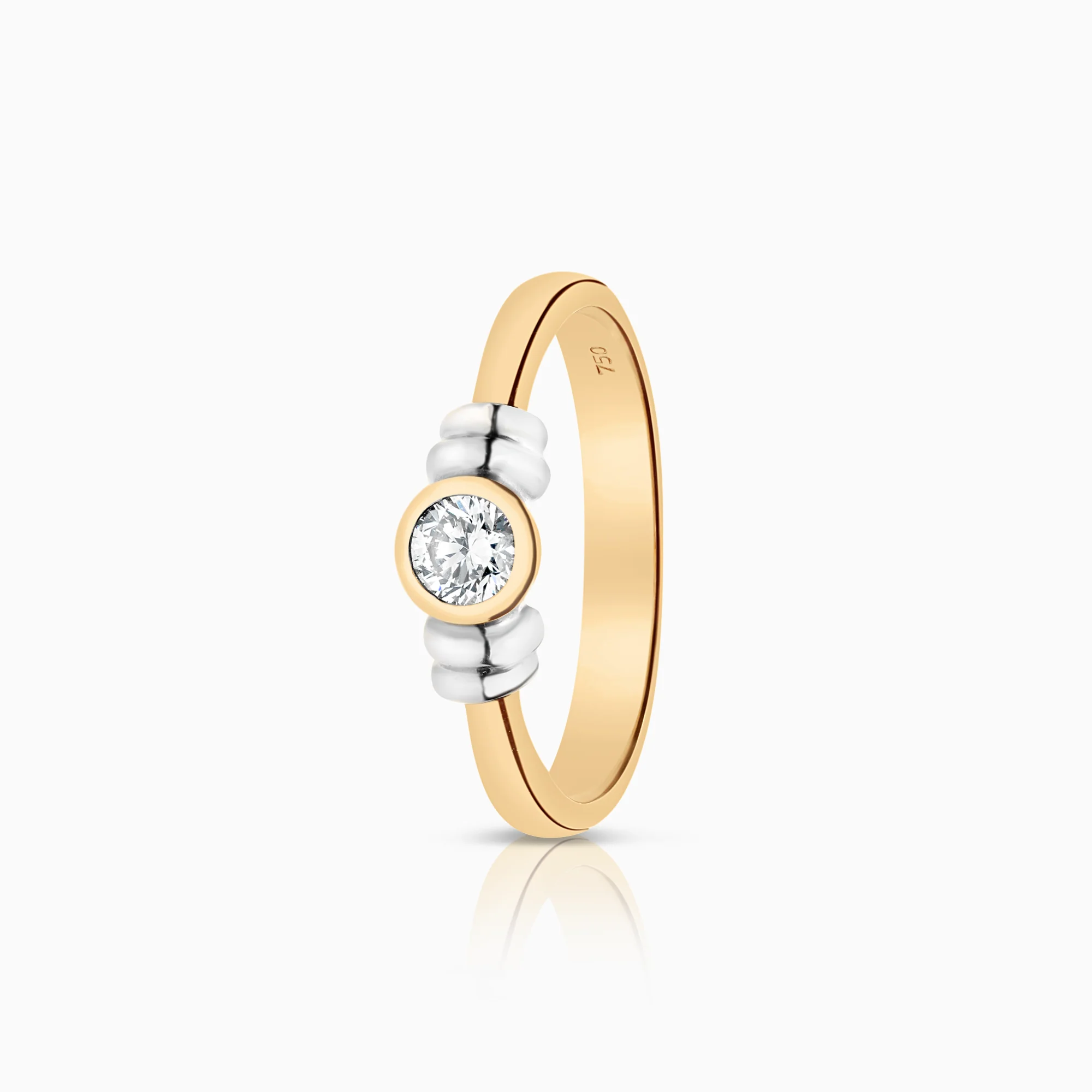 Diamond ring 0.22ct 18K gold