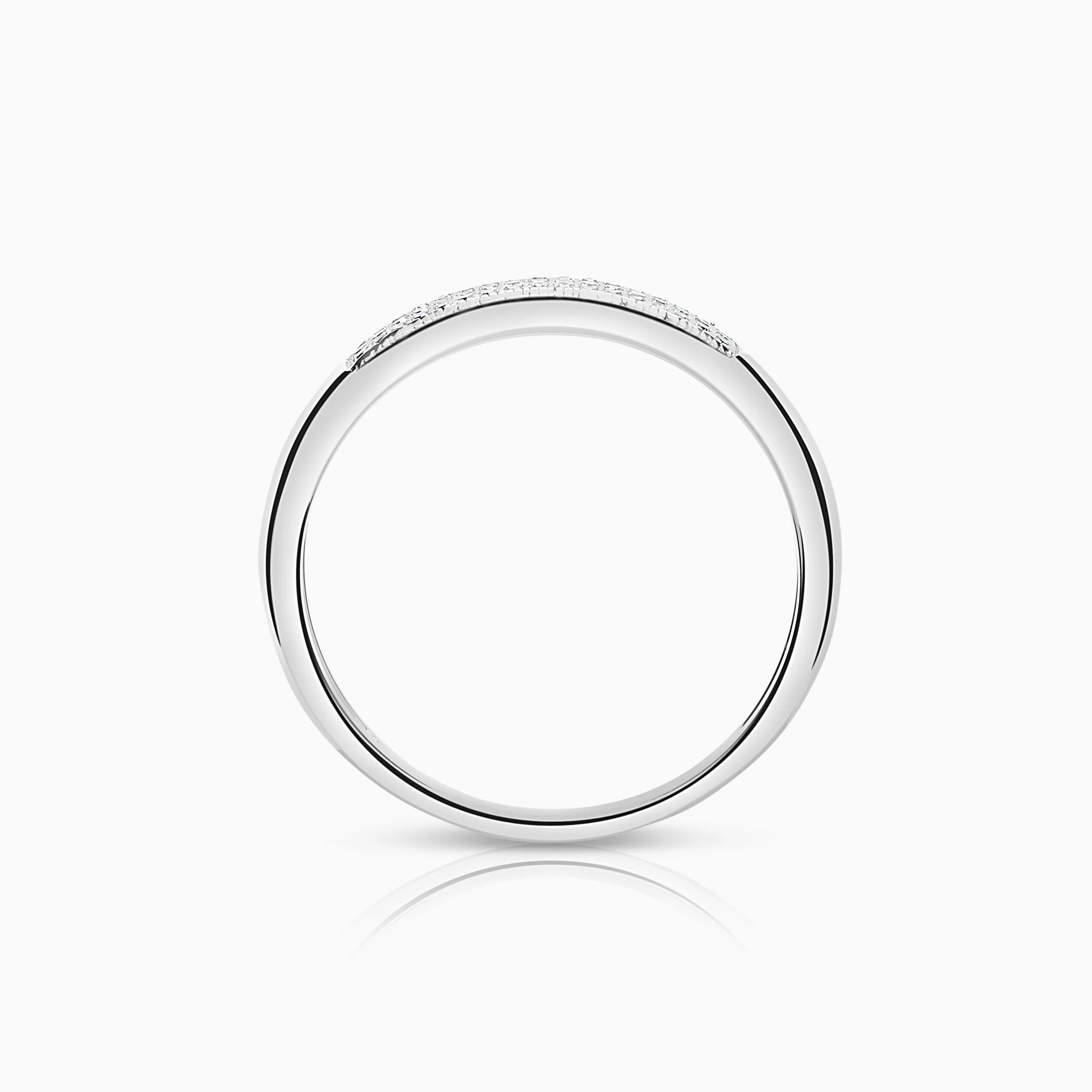 Diamond ring 0.13ct 18K white gold - Image 2