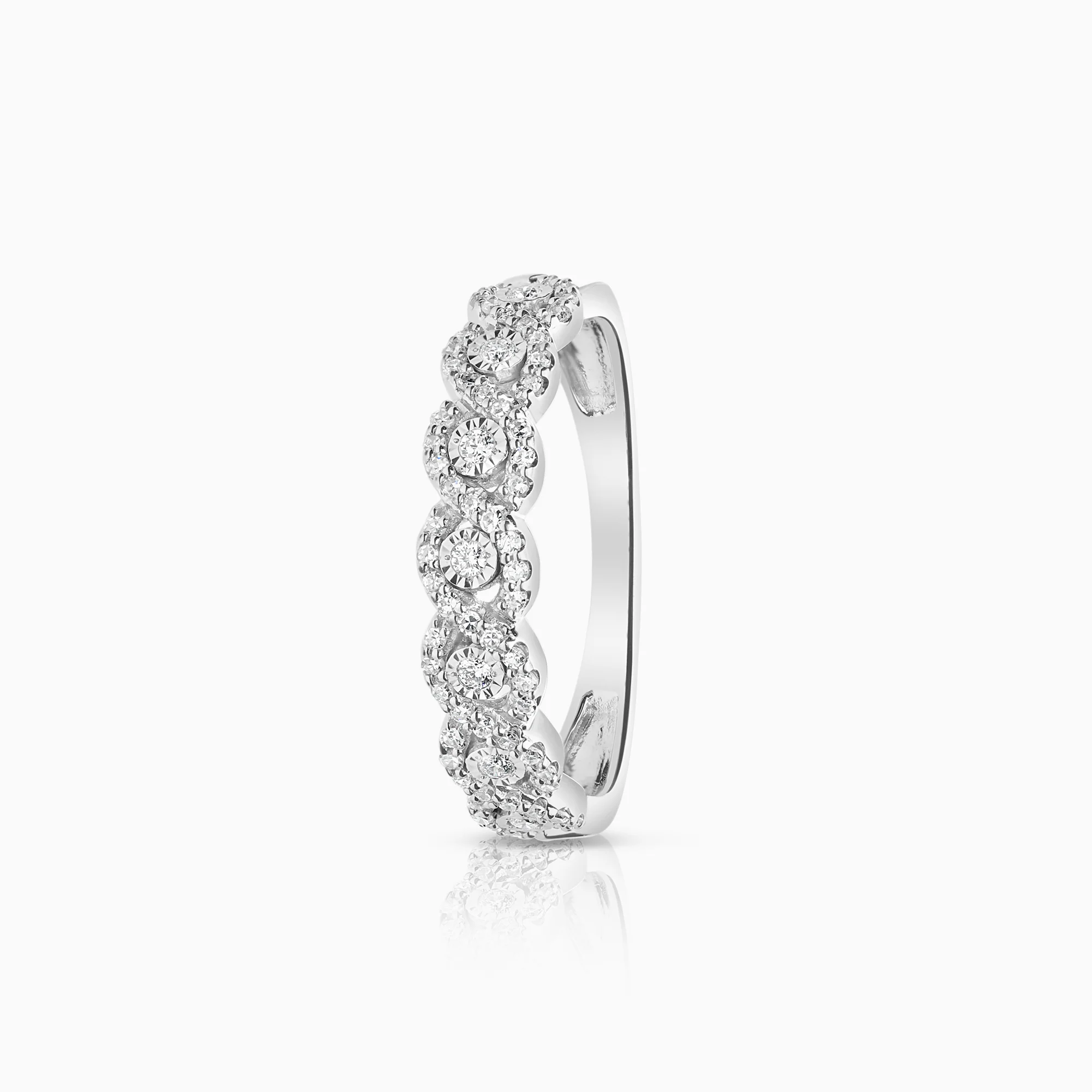 Diamond ring 0.20ct 18K white gold