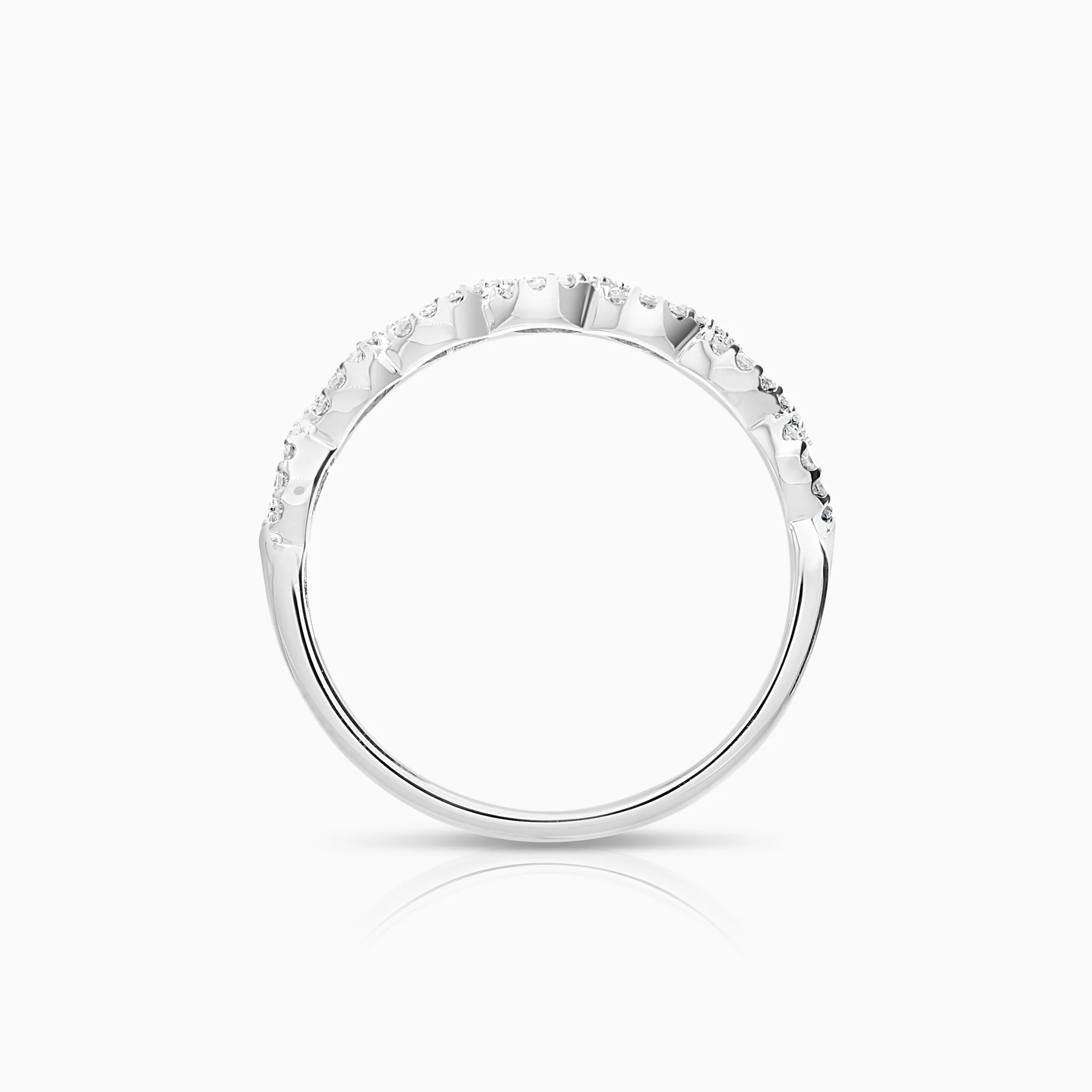 Diamond ring 0.20ct 18K white gold - Image 2