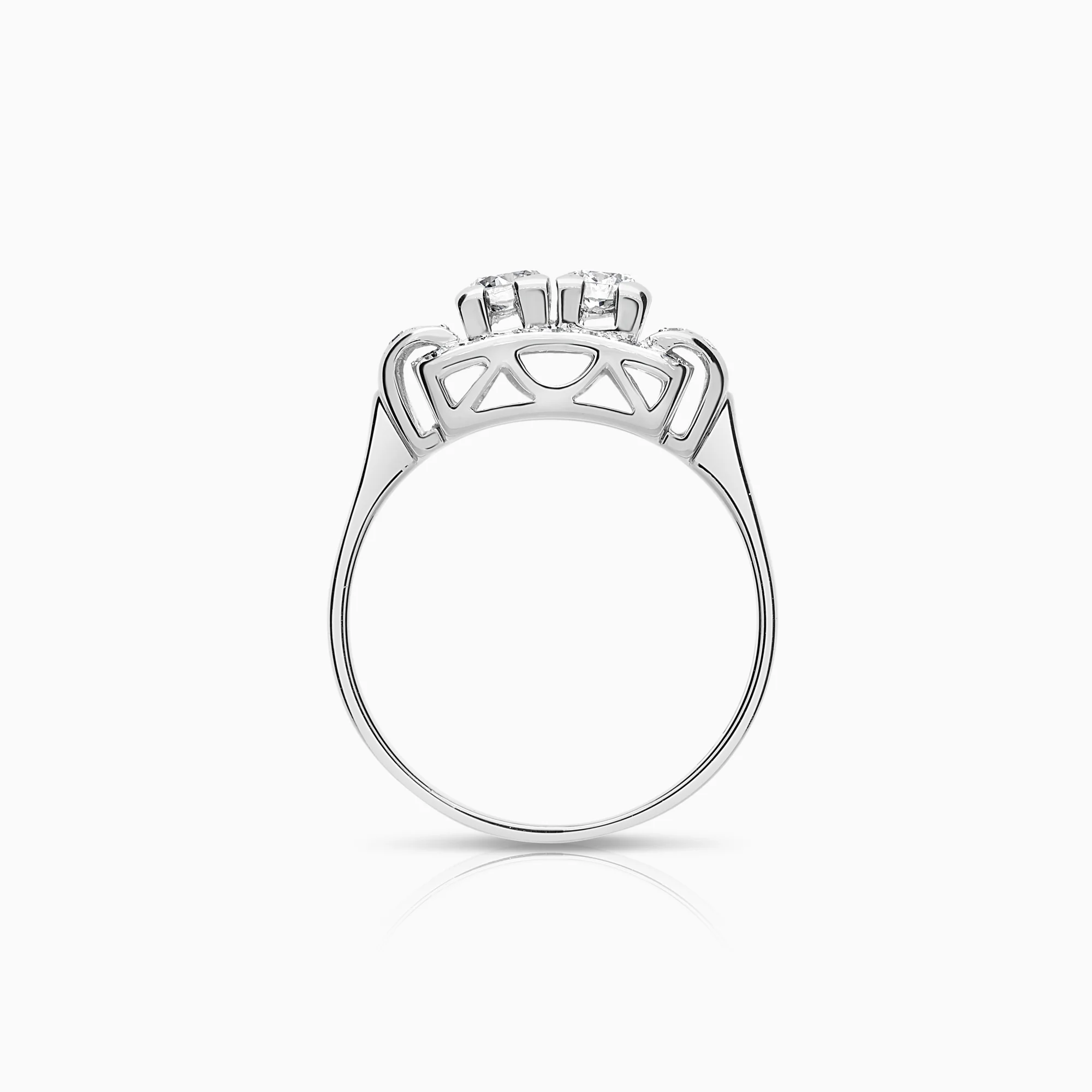 Diamond ring 0.50ct 18K white gold - Image 2