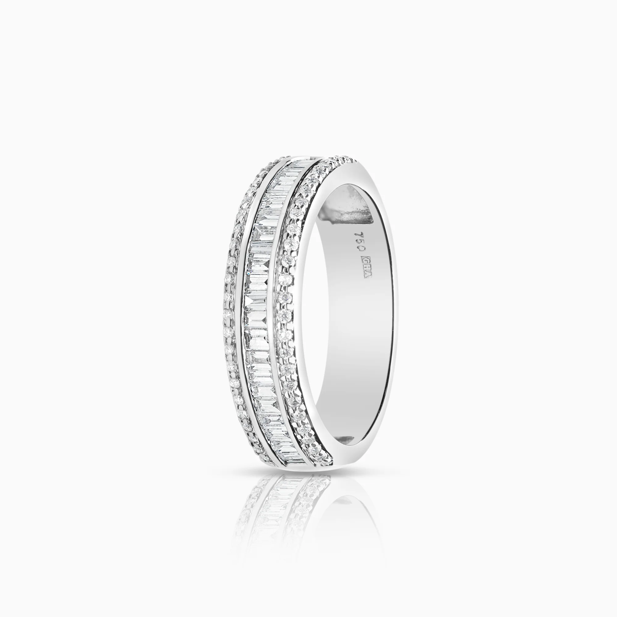 Diamond ring 0.67ct 18K white gold
