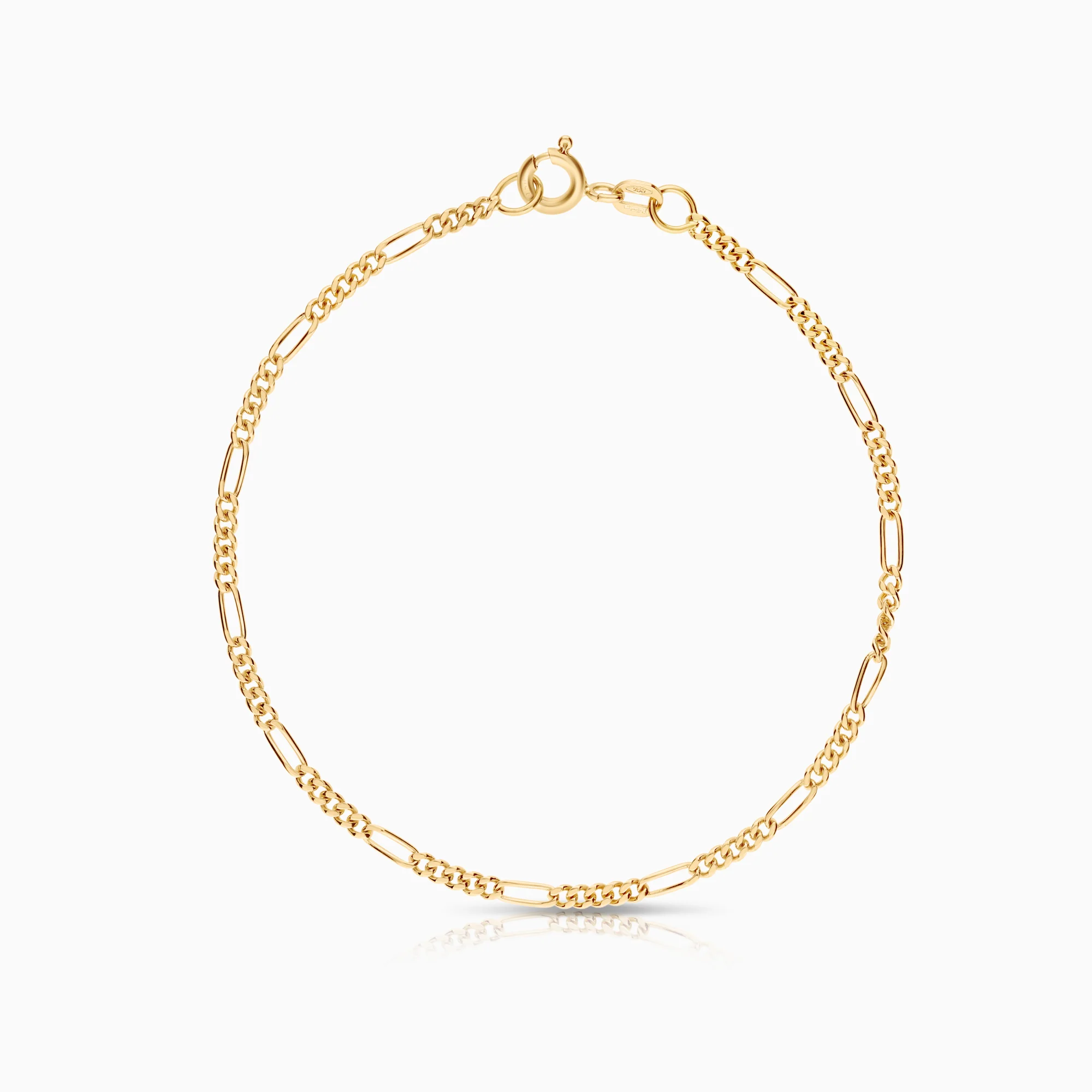 Figaro bracelet 2.65g 18K gold