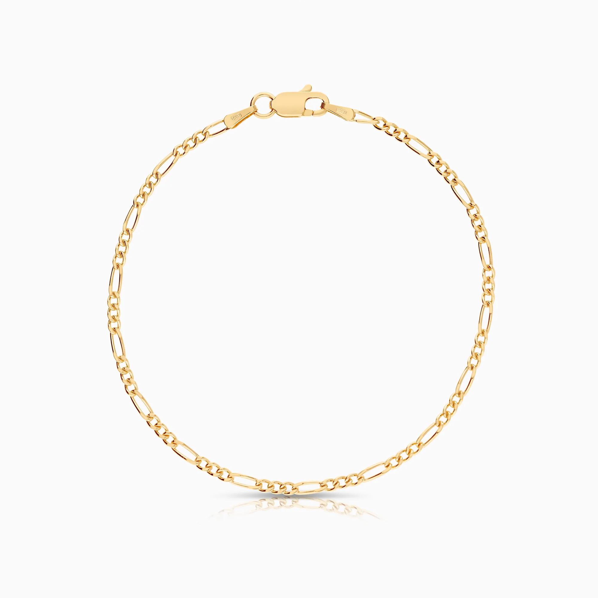 Figaro bracelet 2.77g 18K gold