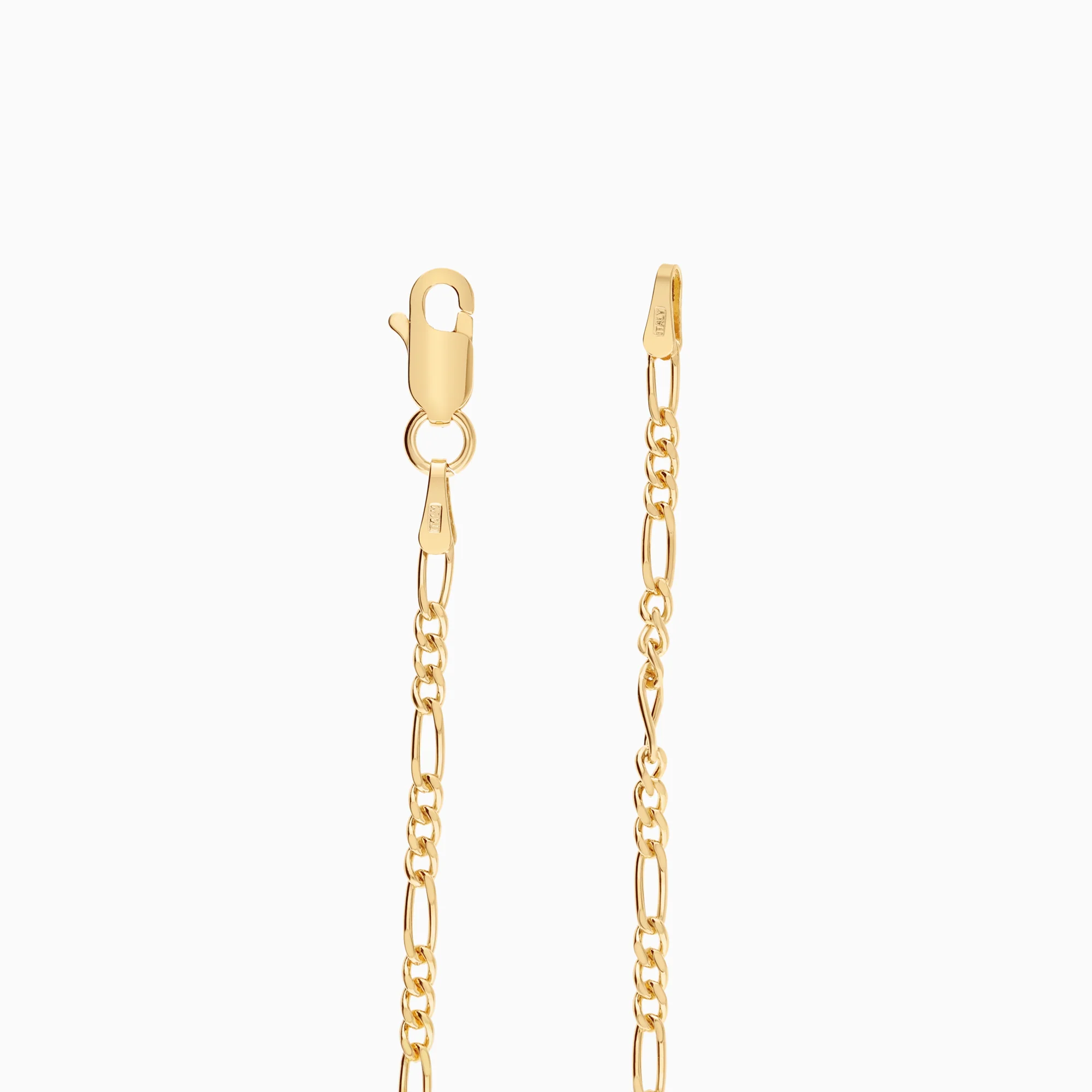 Figaro bracelet 2.77g 18K gold - Image 2