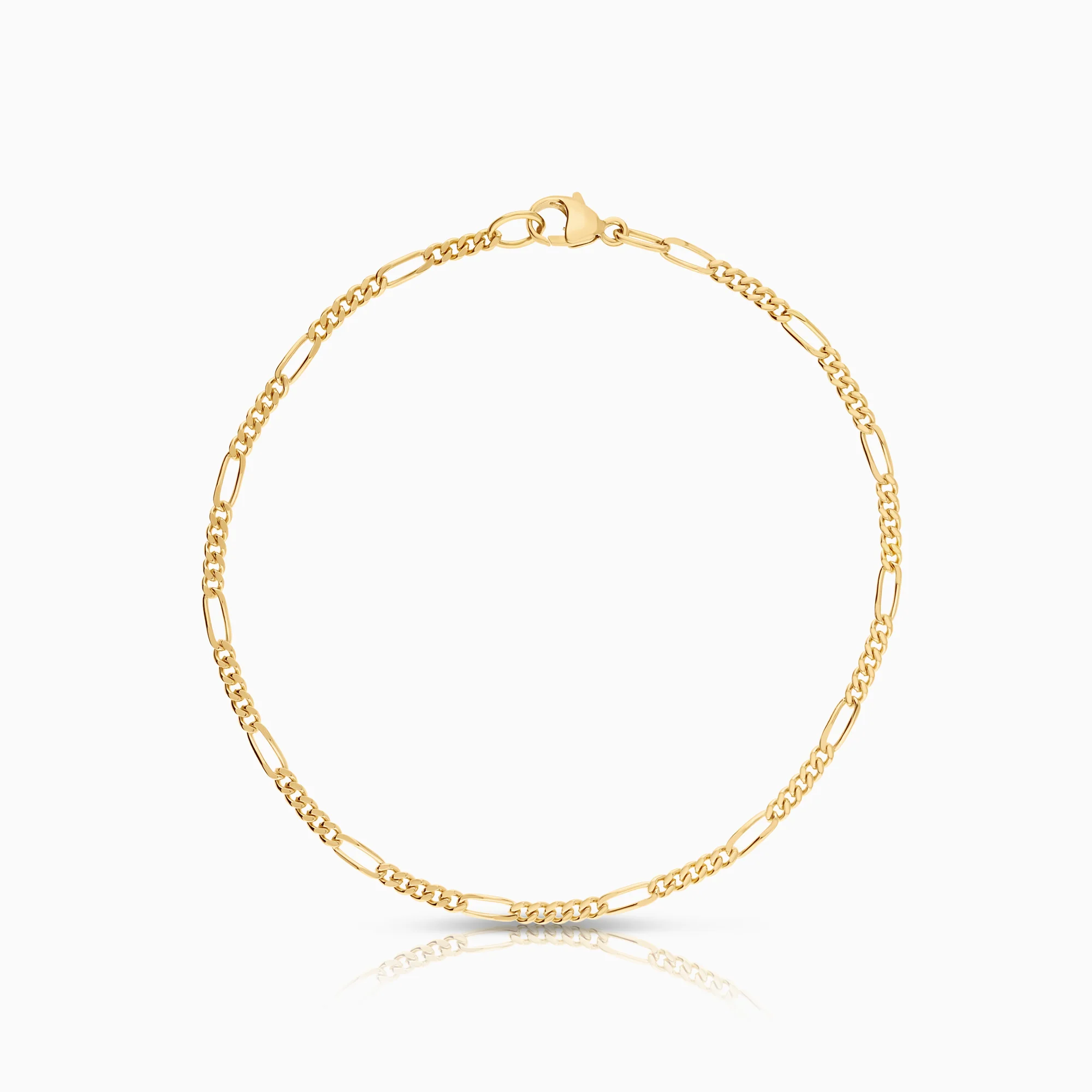 Figaro bracelet 2.80g 18K gold