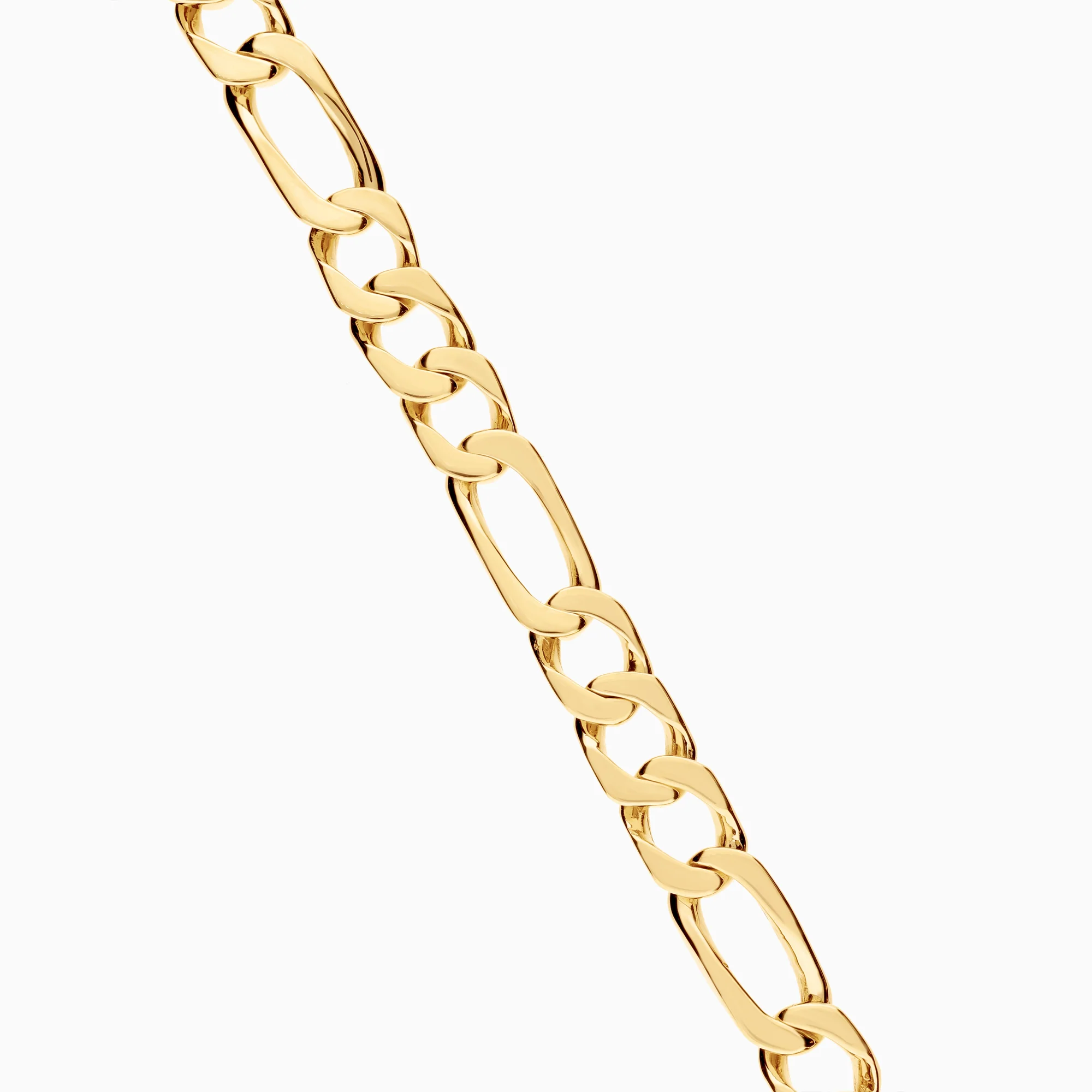 Figaro bracelet 23.39g 14K gold