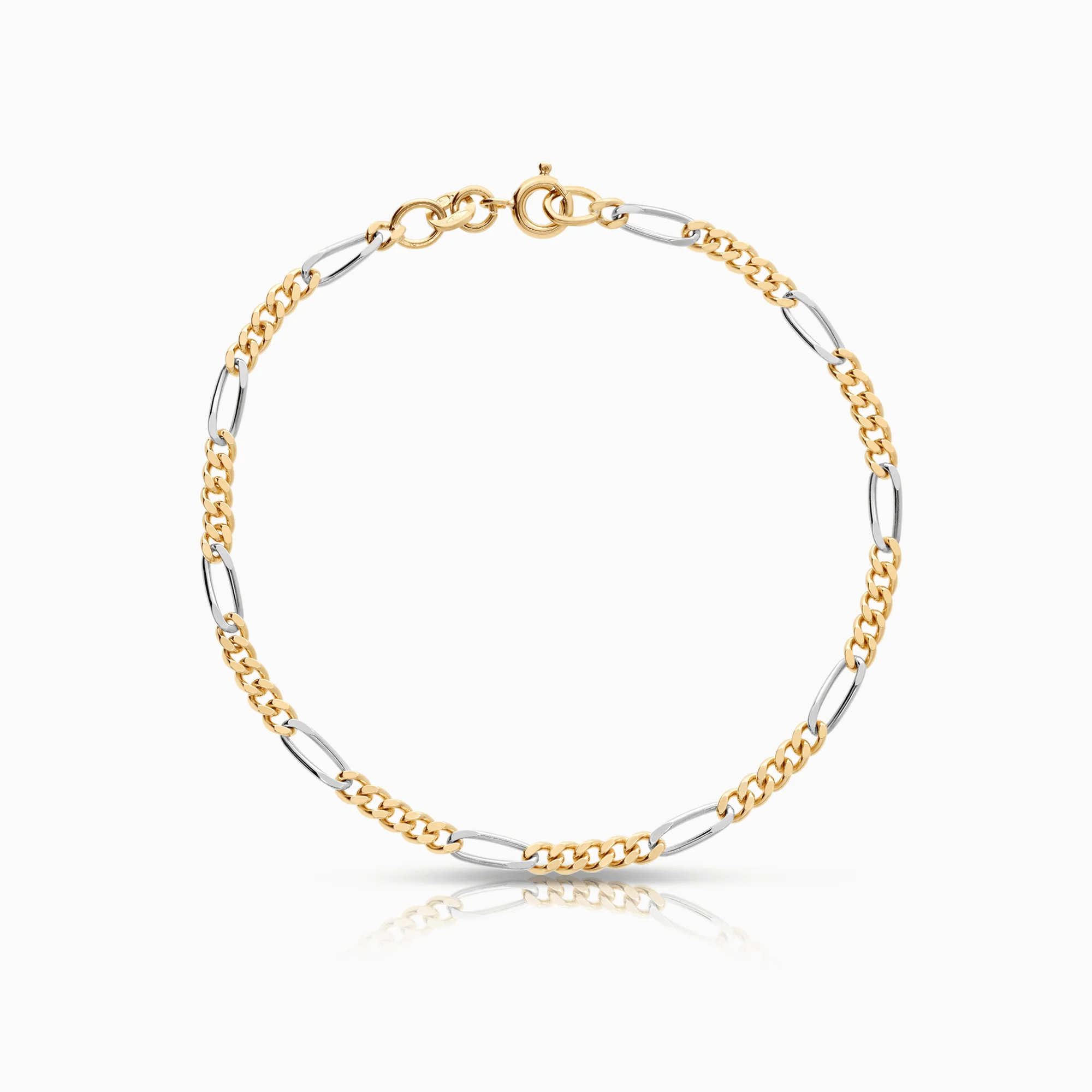 Figaro bracelet 4.50g 18K gold