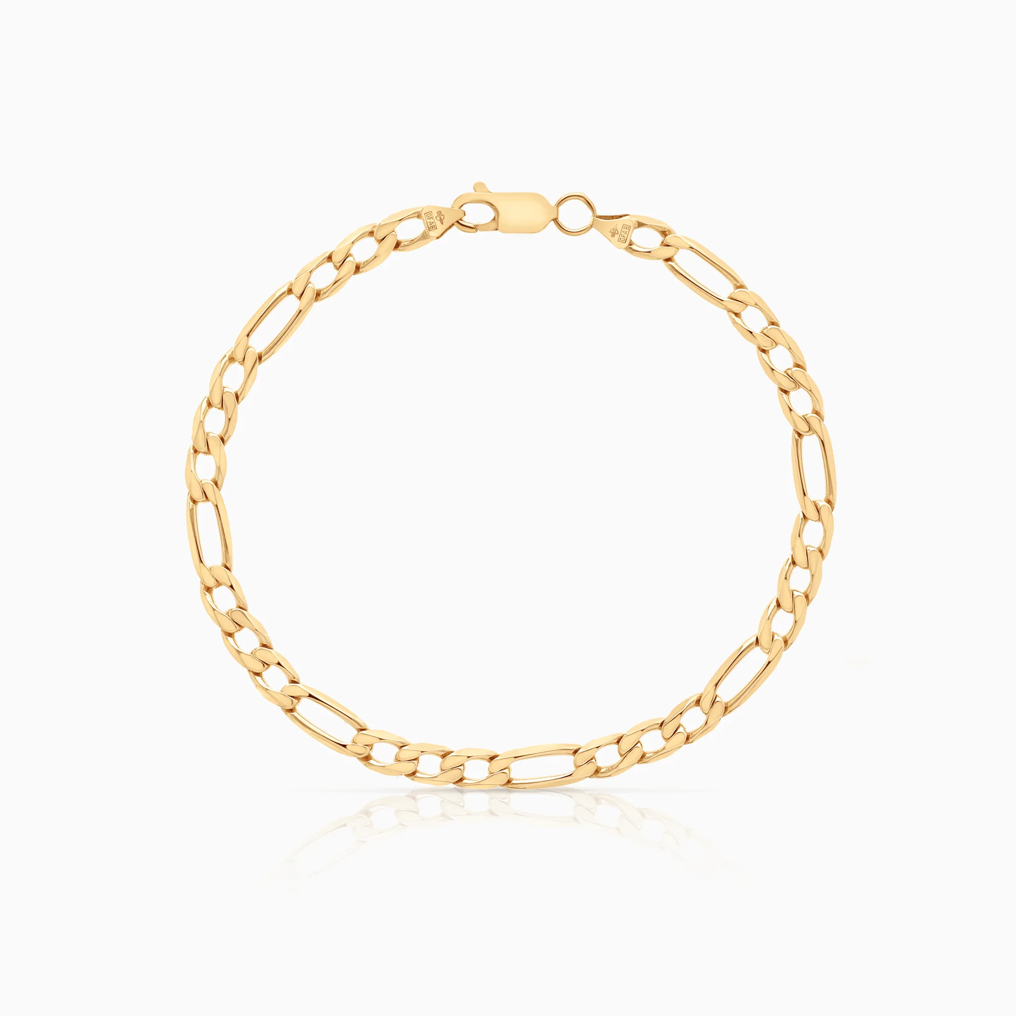 Figaro bracelet 8.25g 18K gold