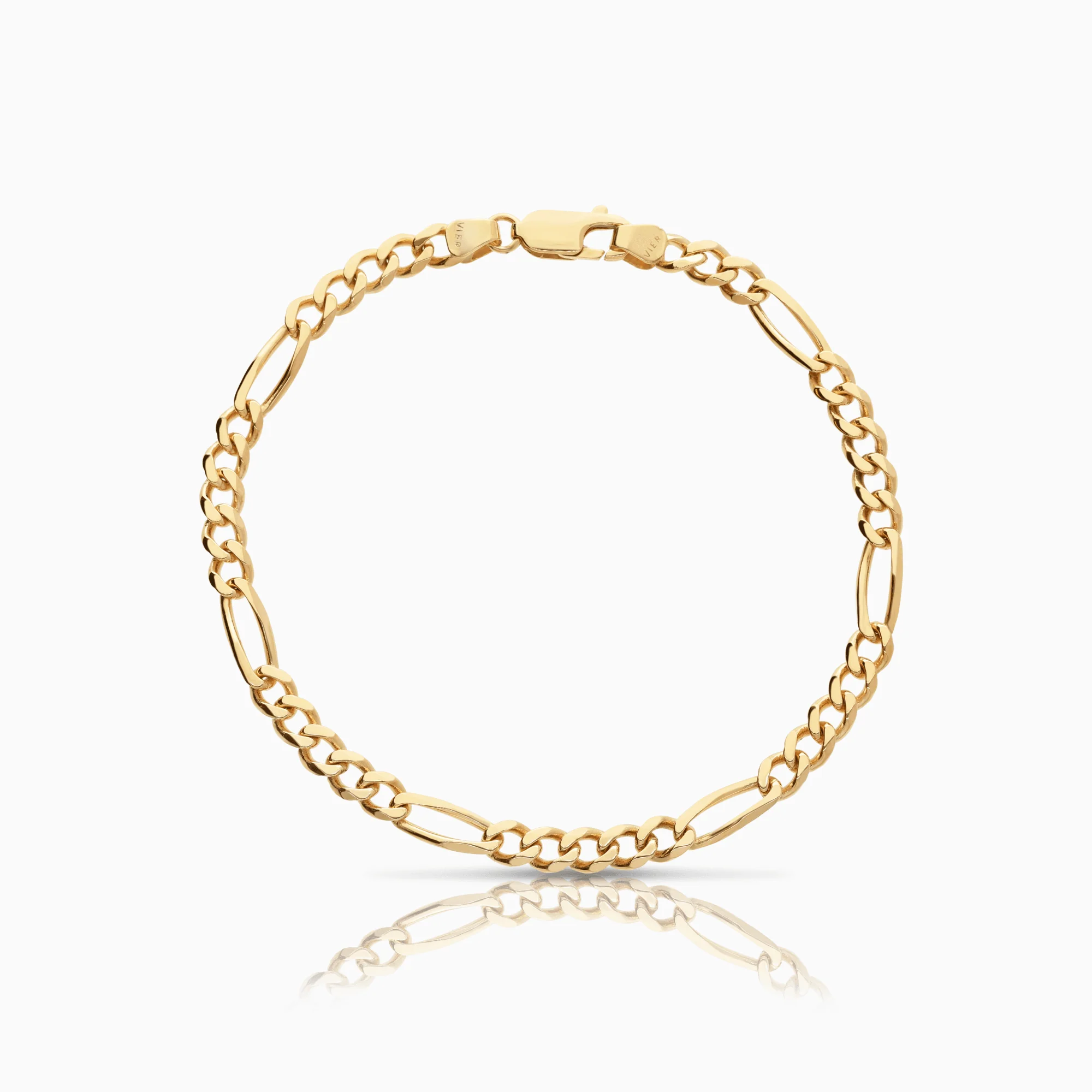 Figaro Bracelet 8.86g 18K Gold
