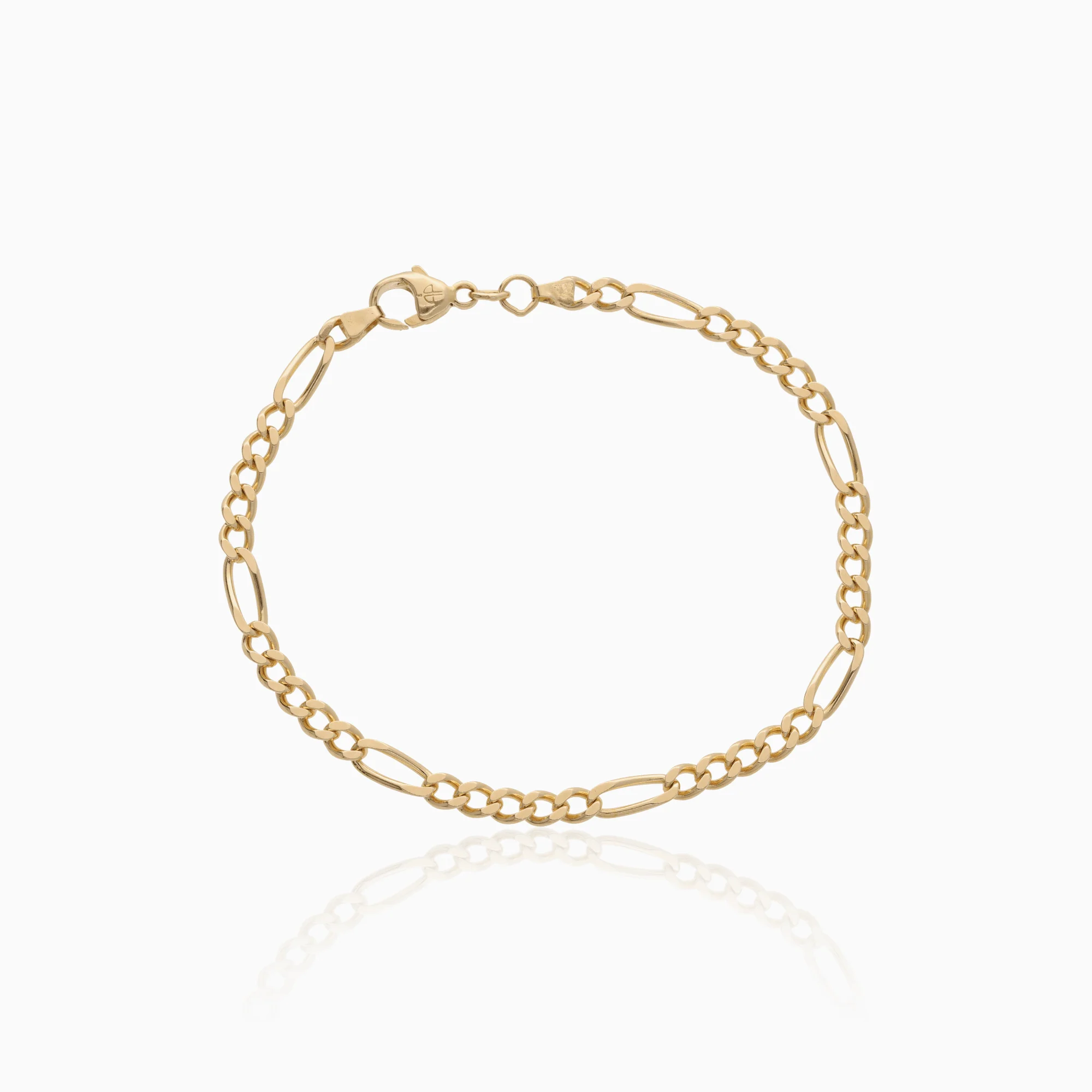 Figaro bracelet 7.05g 18K gold