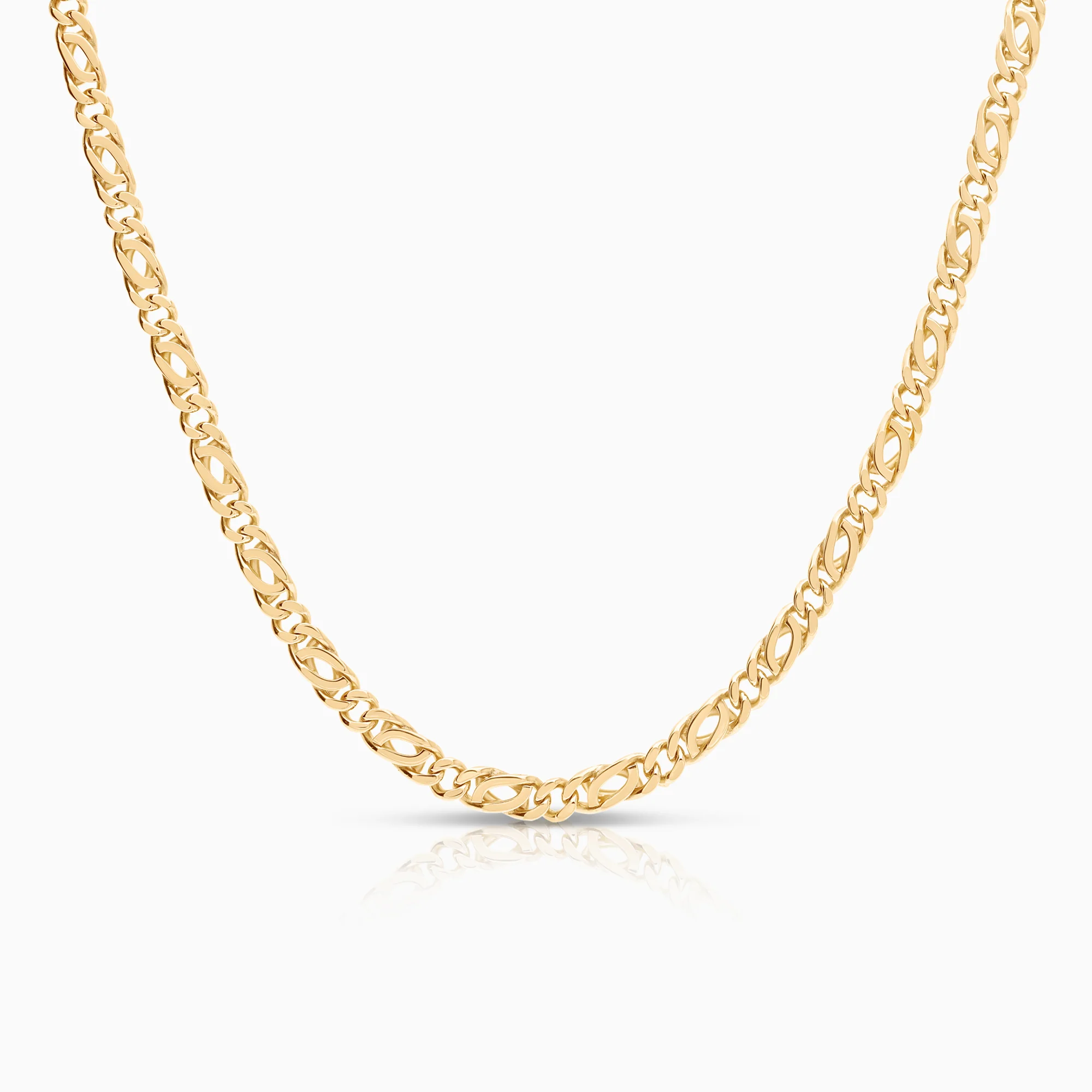 Figaro necklace 20.35g 14K gold