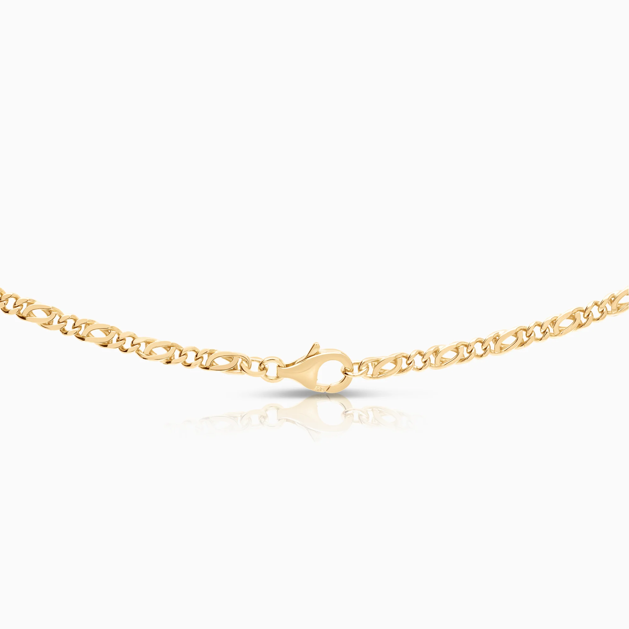 Figaro necklace 20.35g 14K gold - Image 2