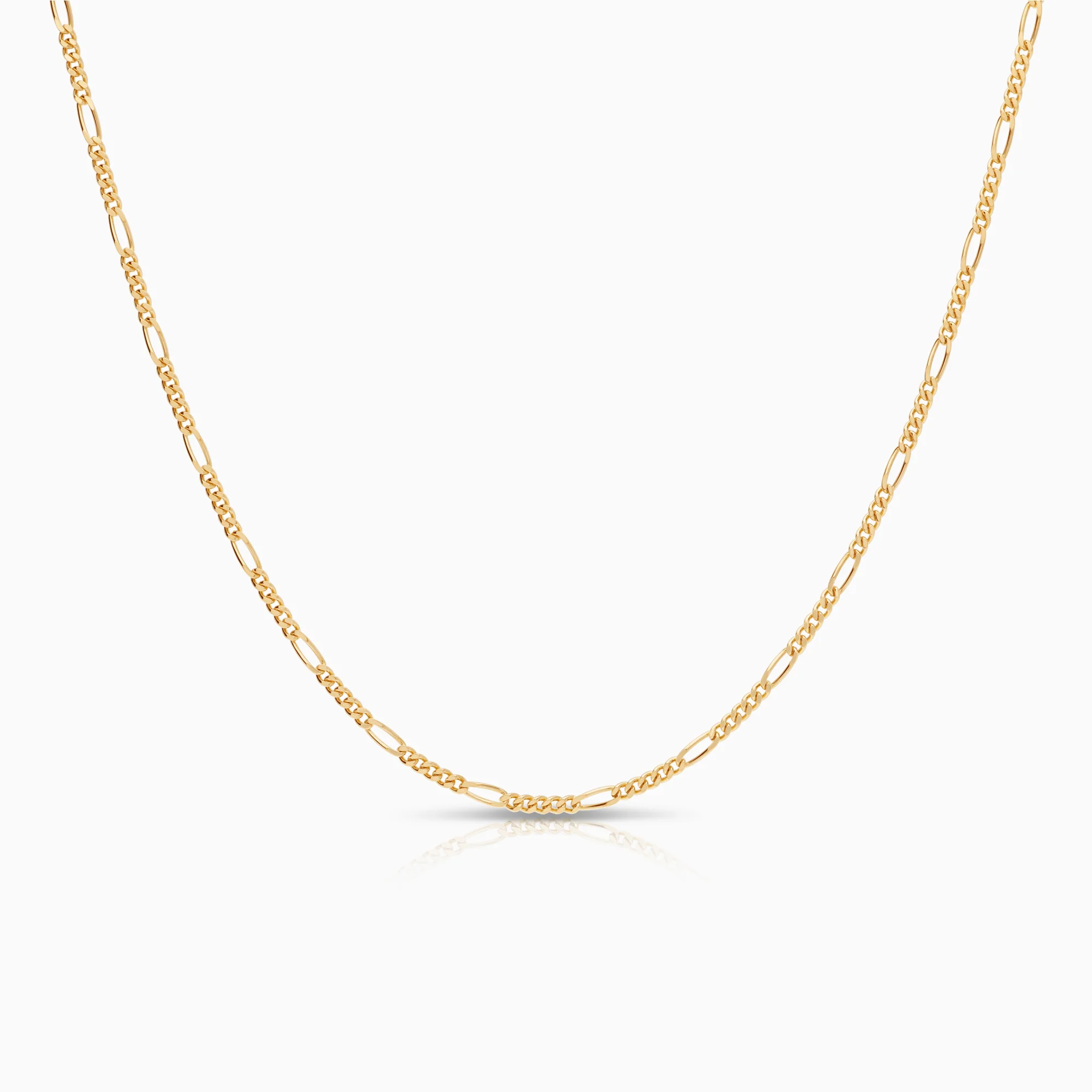 Figaro necklace 3.95g 18K gold