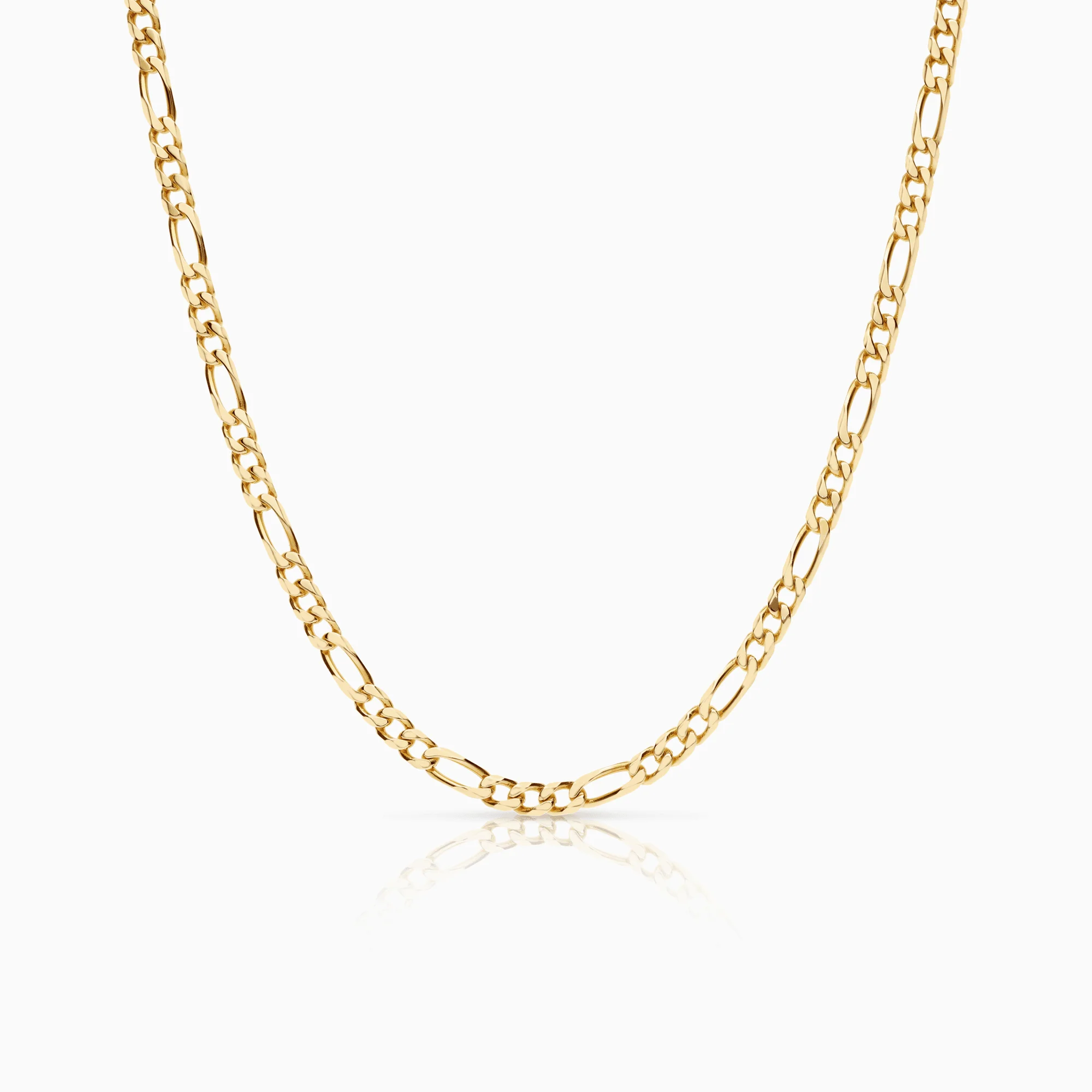 Figaro necklace 30.18g 18K gold