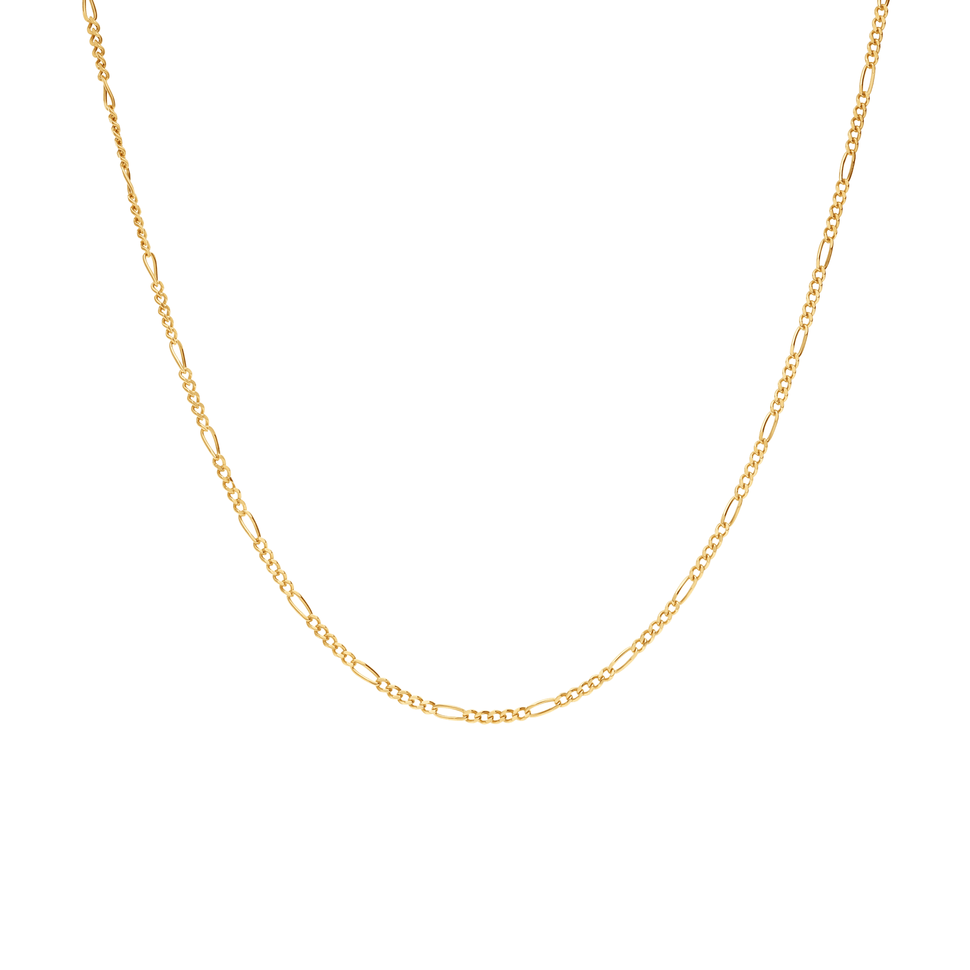 Figaro necklace 54cm 18K gold - Image 2