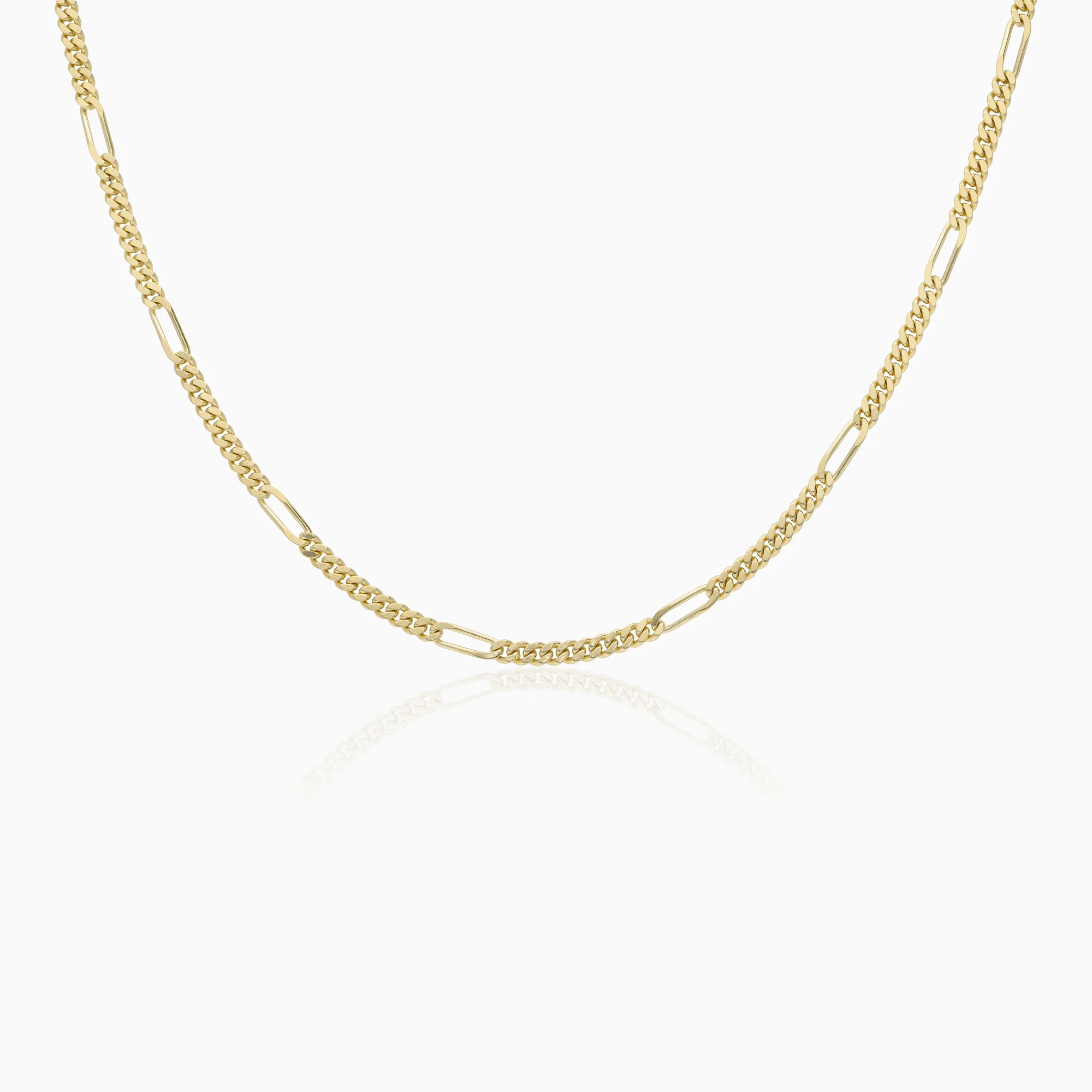 Figaro link 10.95g 14K gold