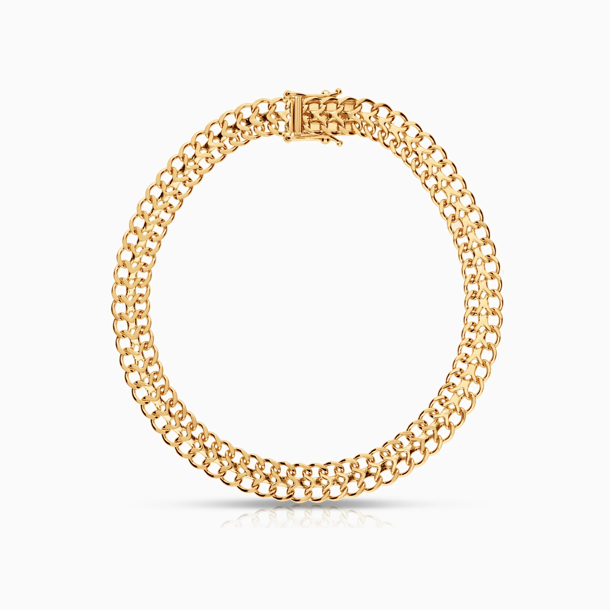 Herringbone bracelet 12.64g 18K gold