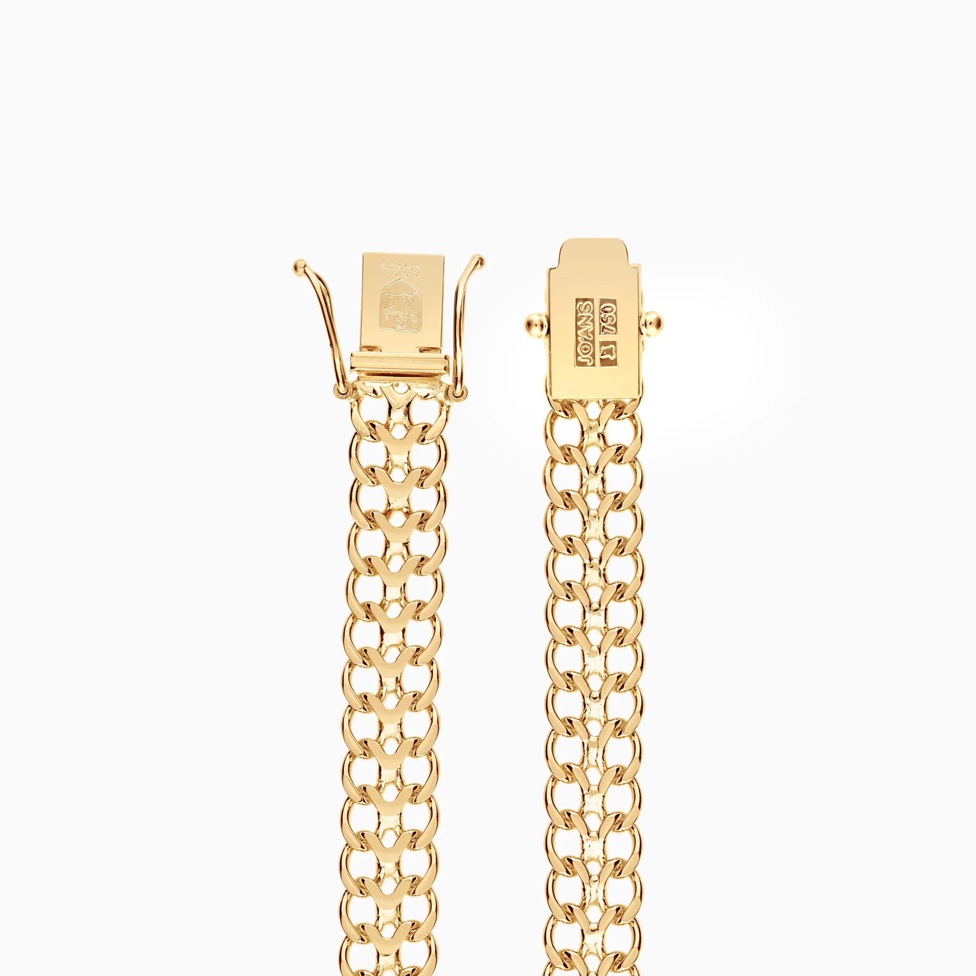 Herringbone bracelet 12.64g 18K gold - Image 2