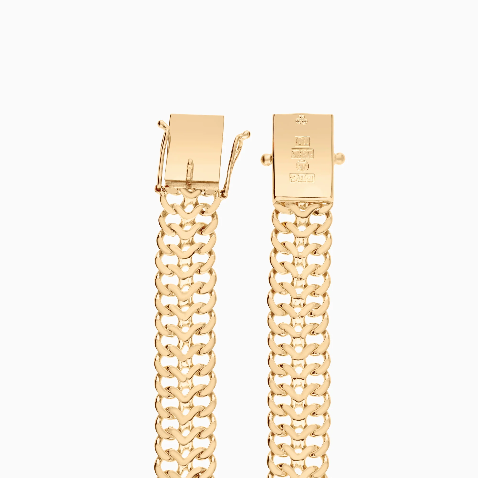 Fishbone bracelet 13.27g 18K gold - Image 2