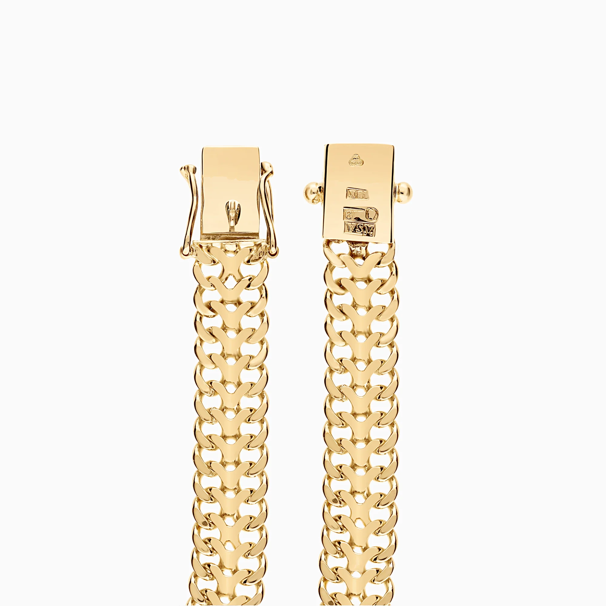 Herringbone bracelet 15.70g 18K gold - Image 3