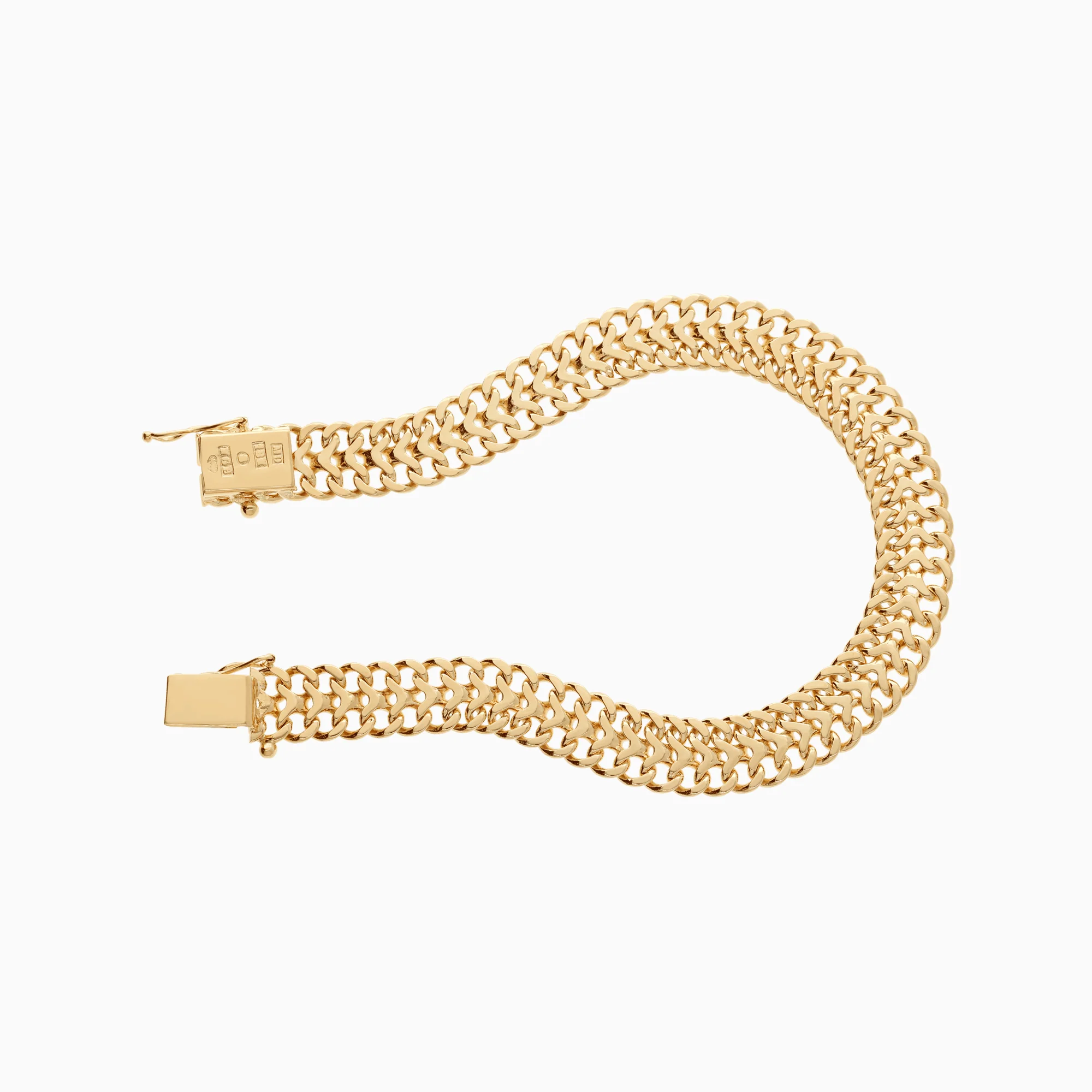 Fishbone bracelet 20.90g 18K gold - Image 2