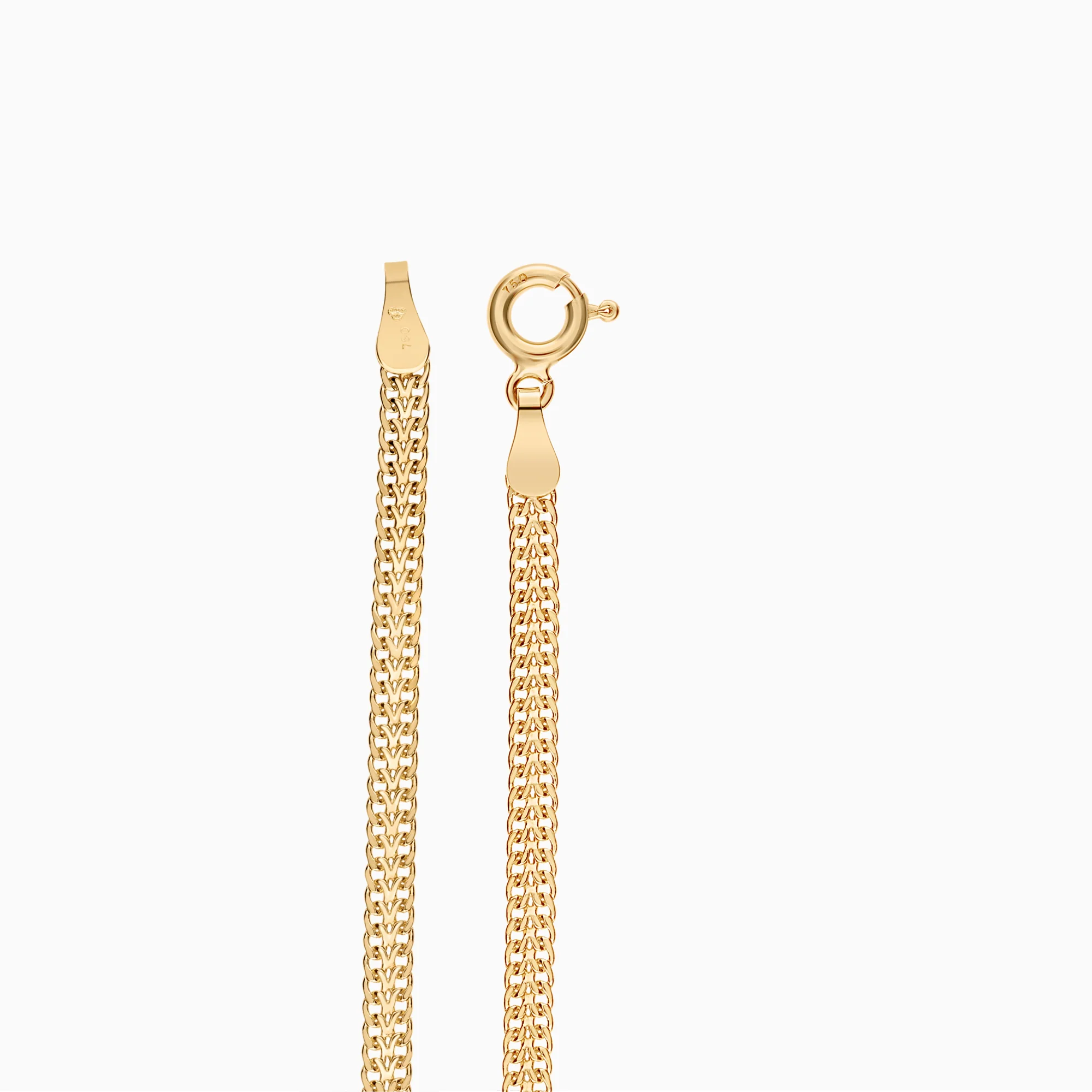 Herringbone bracelet 3.05g 18K gold - Image 2