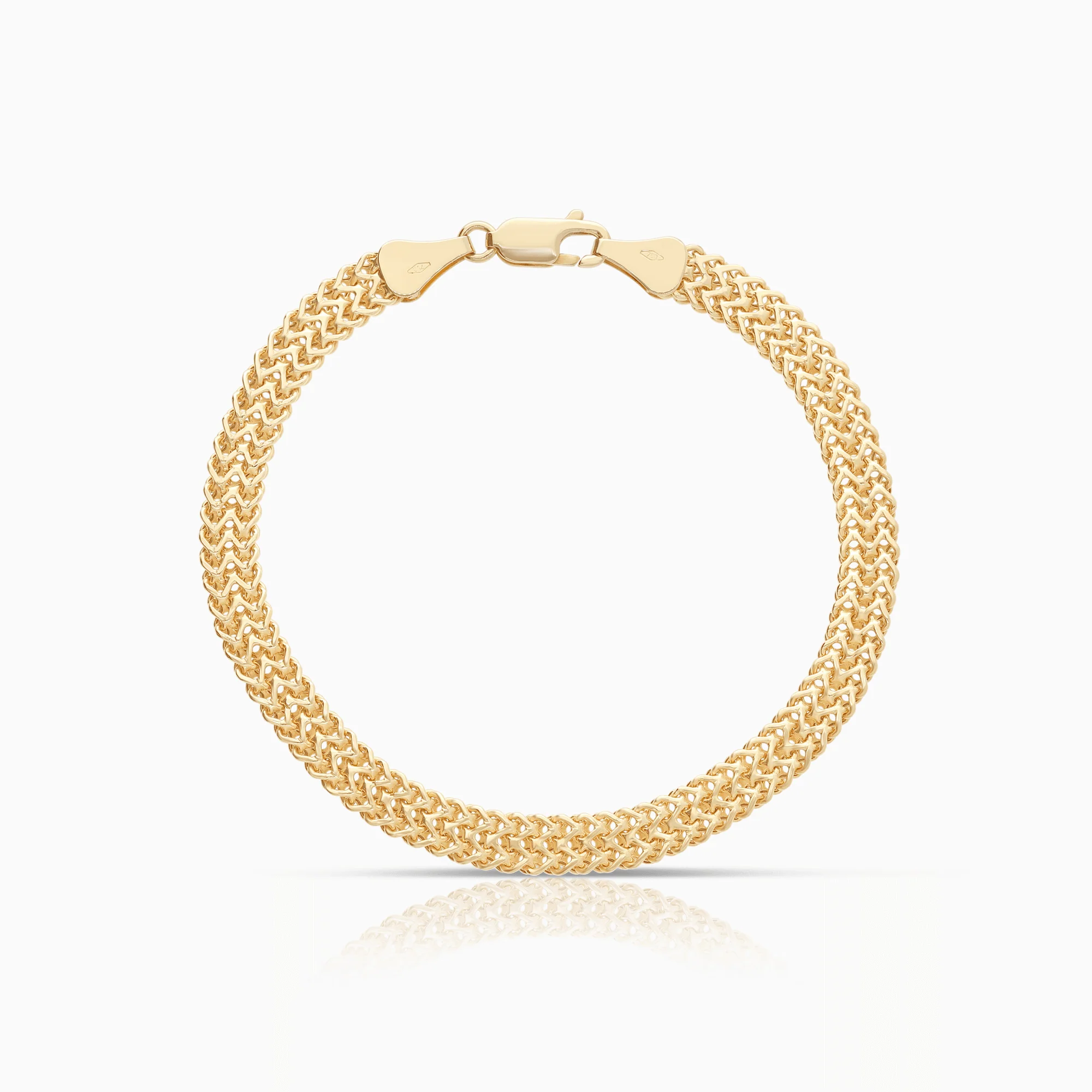 Fishbone bracelet 5.79g 18K gold