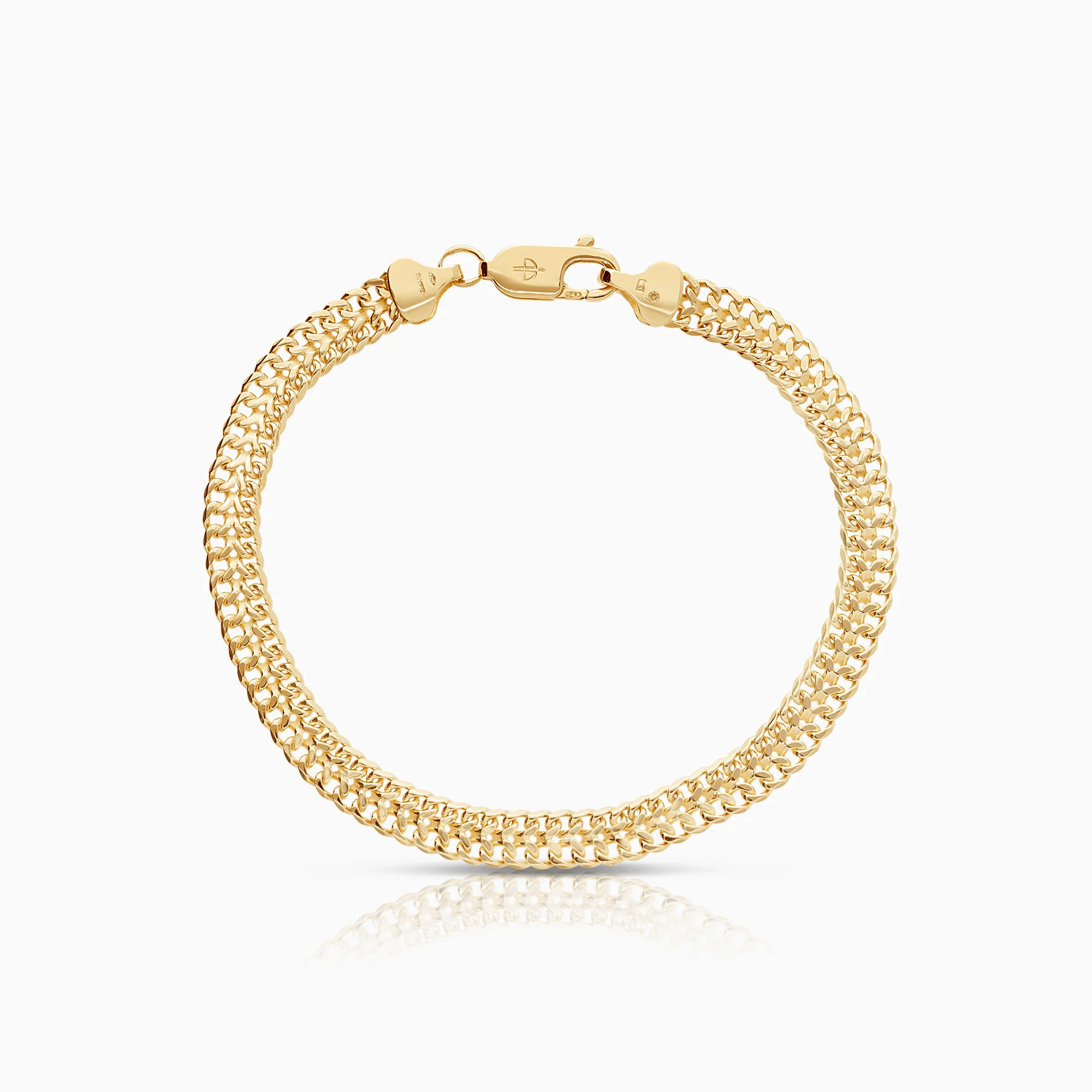 Herringbone bracelet 9.65g 18K gold