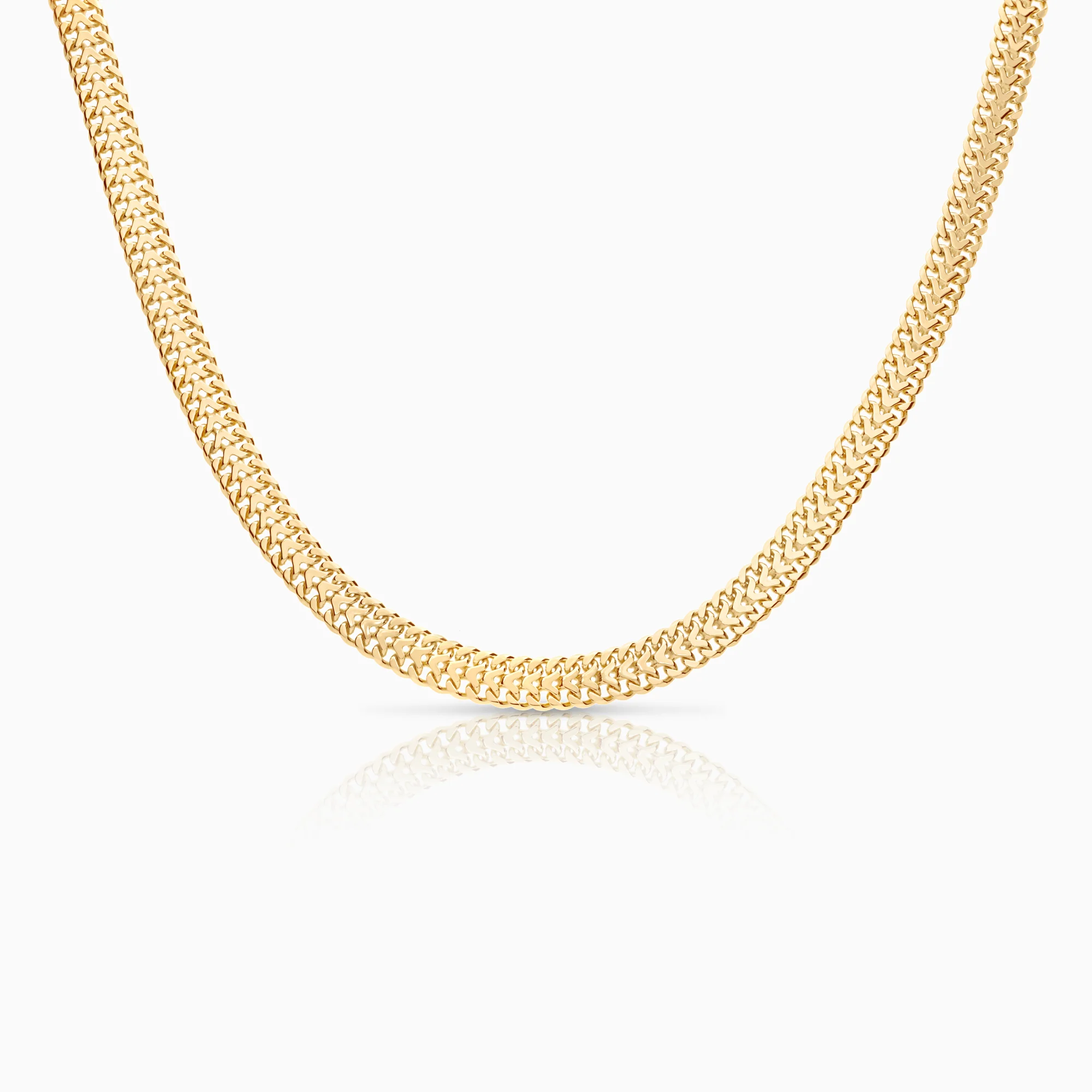 Herringbone necklace 21.55g 18K gold