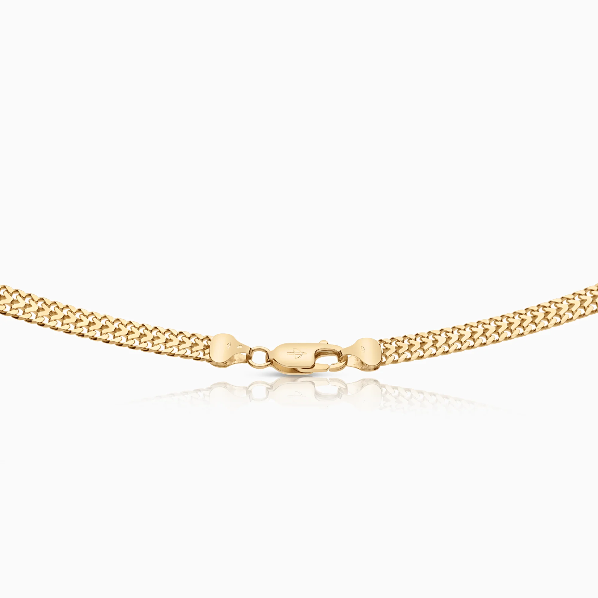 Herringbone necklace 21.55g 18K gold - Image 2