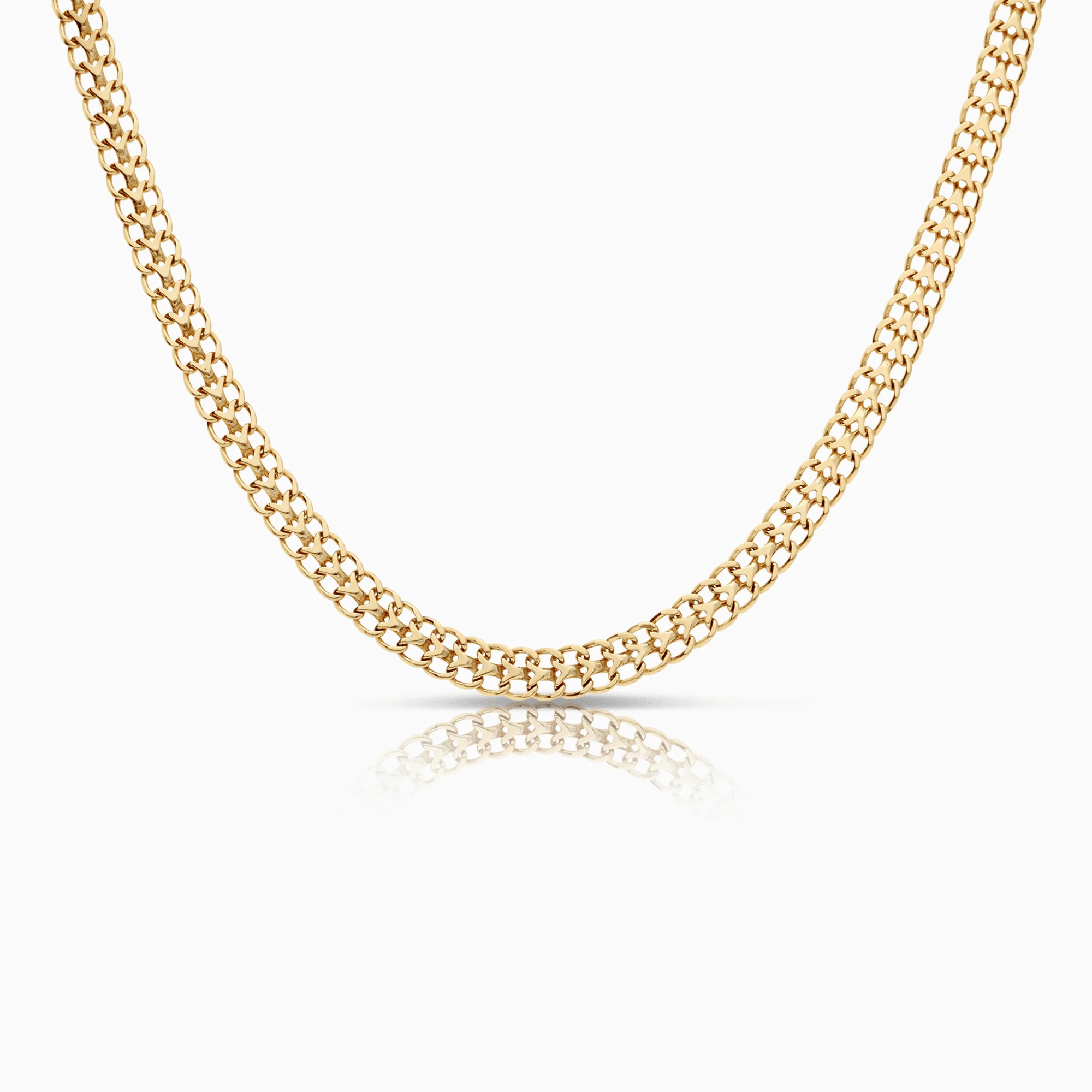 Herringbone necklace 22.40g 18K gold