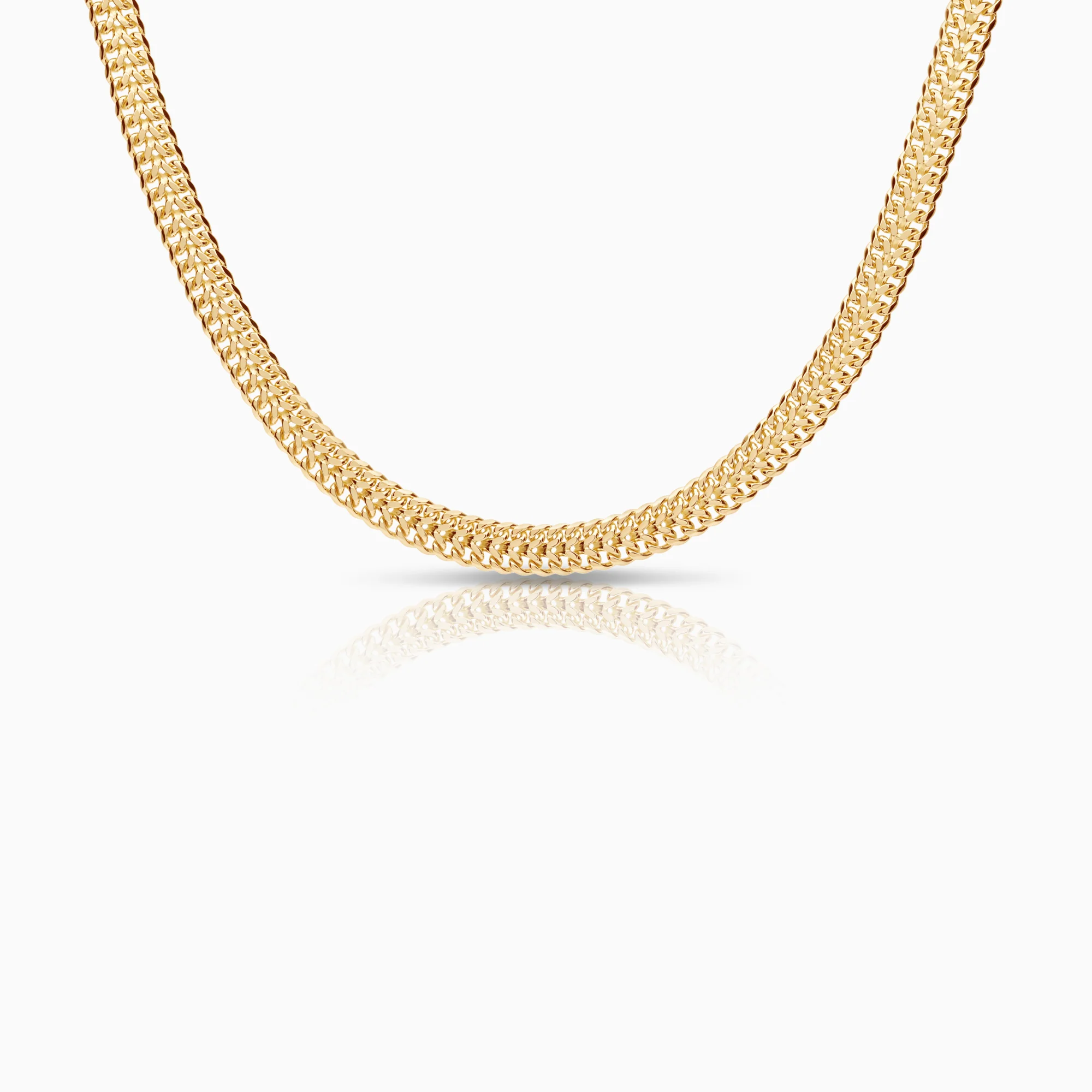 Herringbone necklace 23.95g 18K gold