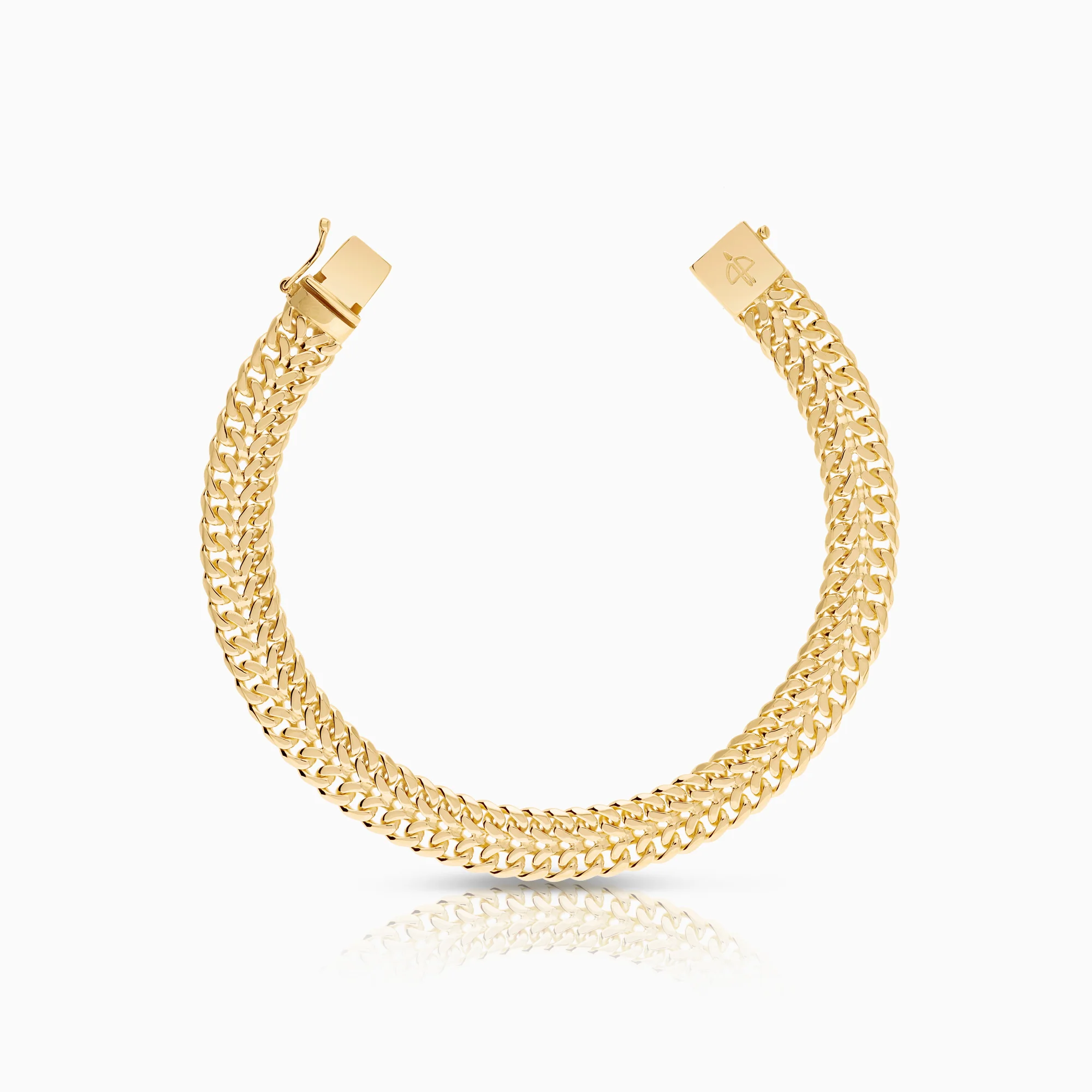 Herringbone bracelet 22.47g 18K gold - Image 2