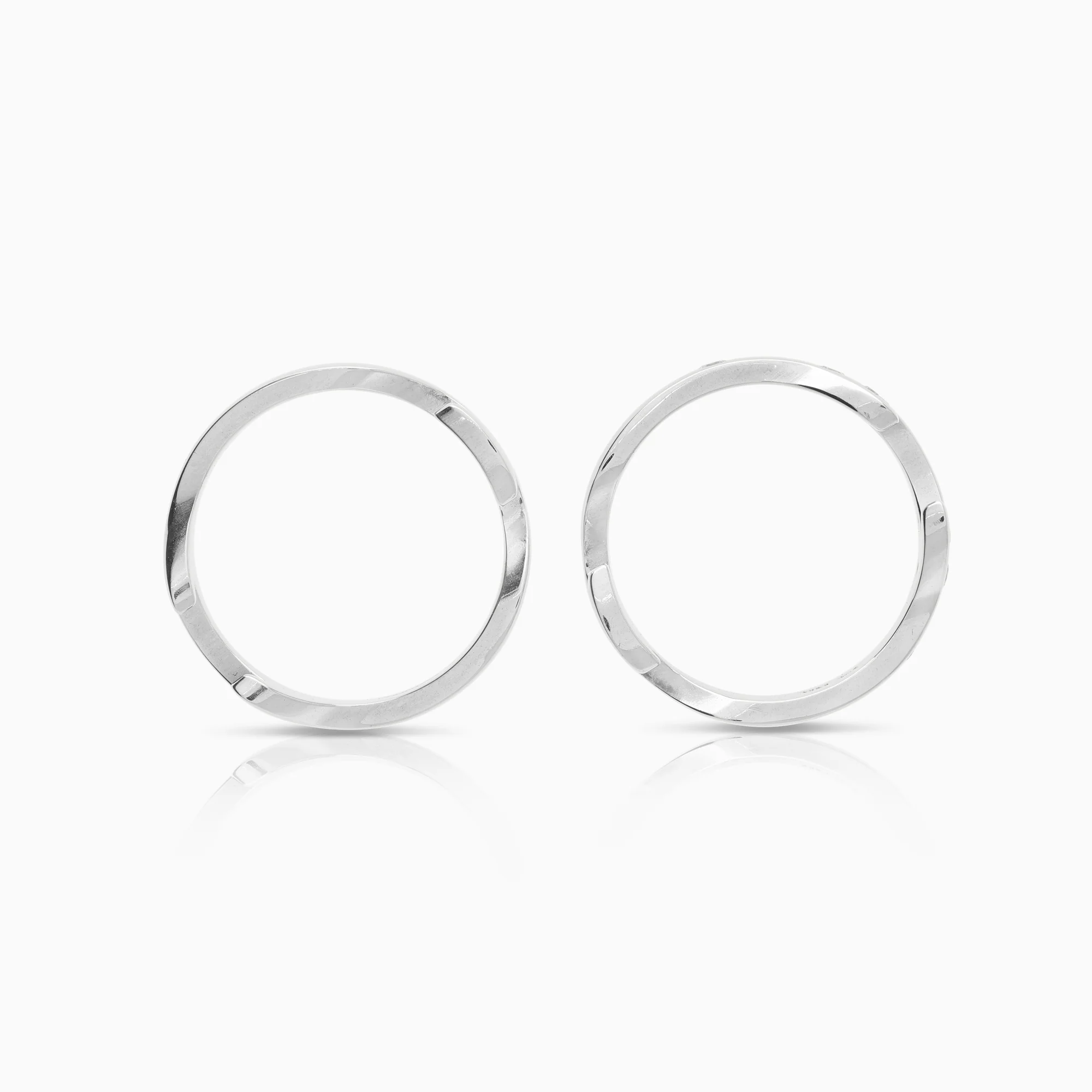 Georg Jensen 2-piece Fusion ring 0.17ct 18K white gold - Image 2