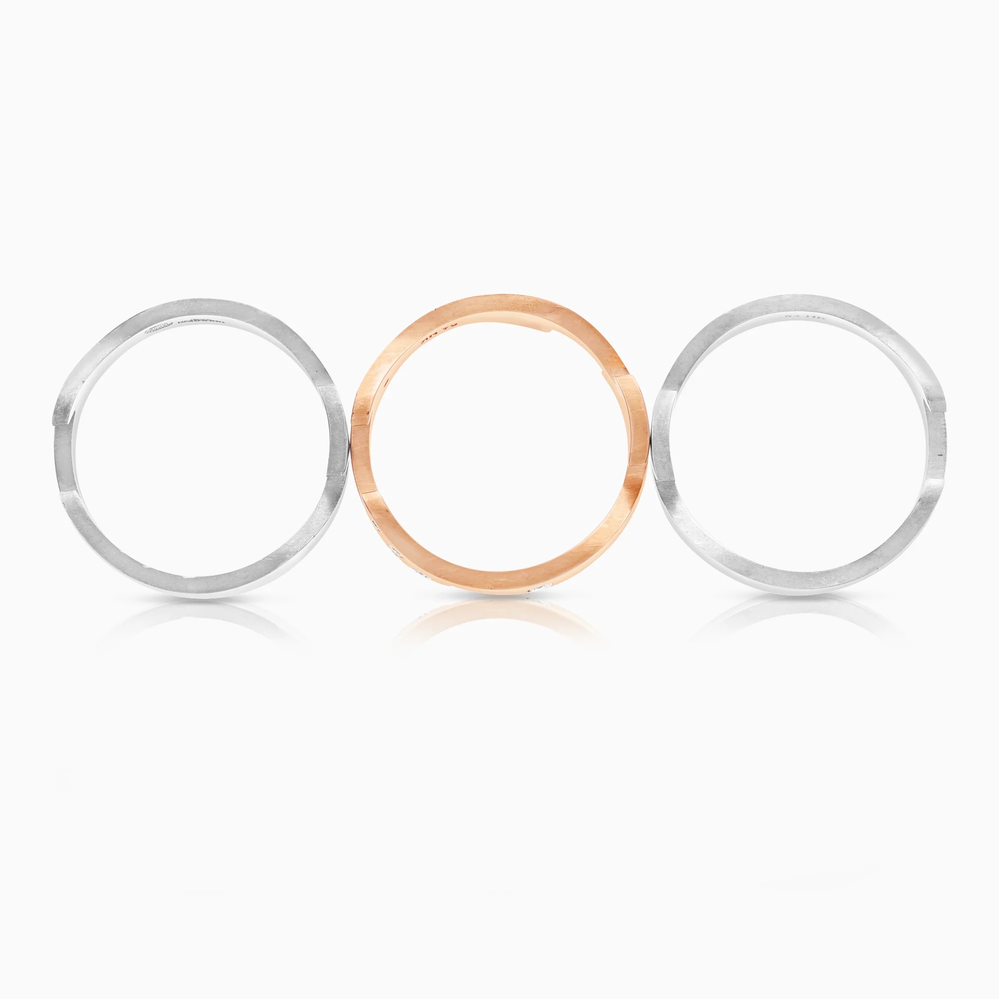 Georg Jensen, Fusion 3-part 0.19ct 18K white gold - Image 2