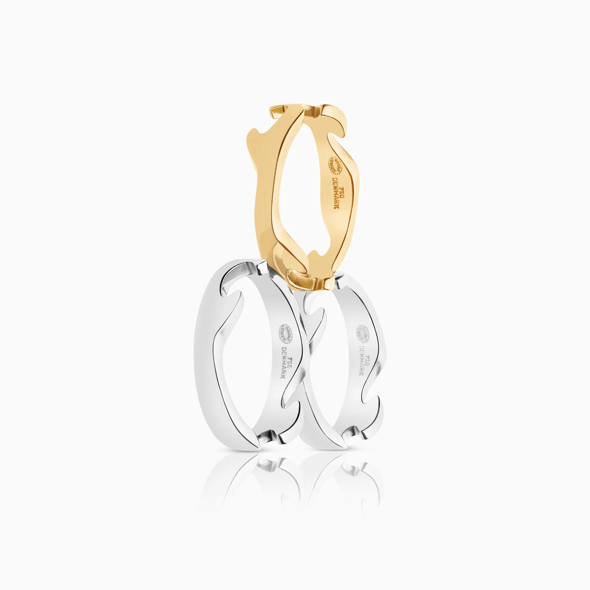 Georg Jensen Fusion 3-part 18.67g 18K gold - Image 3
