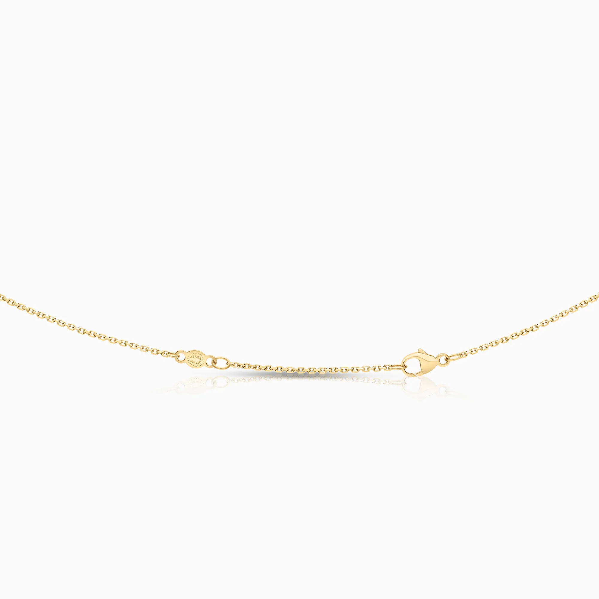 Georg Jensen "Fusion" cable chain with pendant 6.27g 18K gold/white gold/rose gold - Image 2