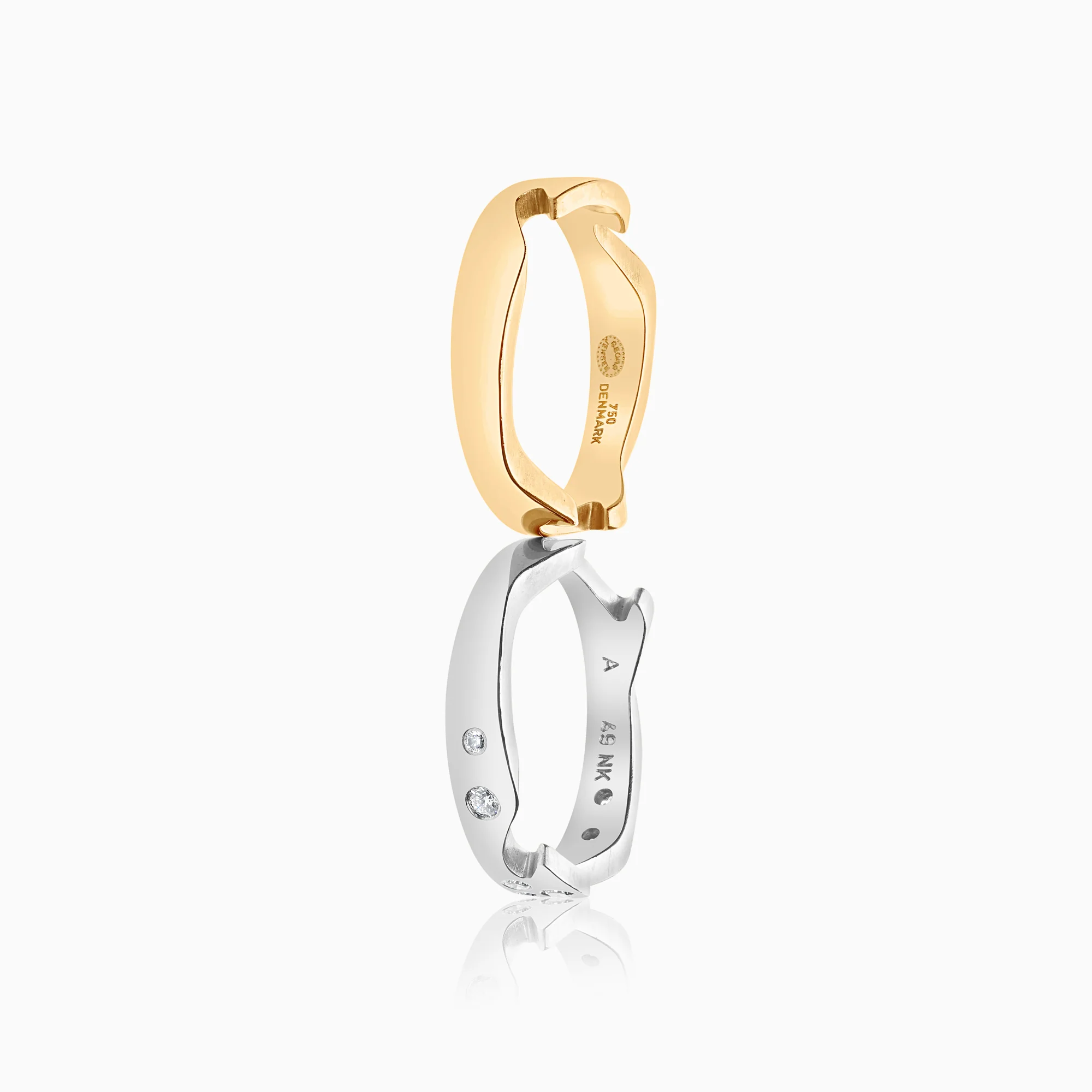 Georg Jensen Fusion Ring 2-part 0.16ct 18K gold - Image 3