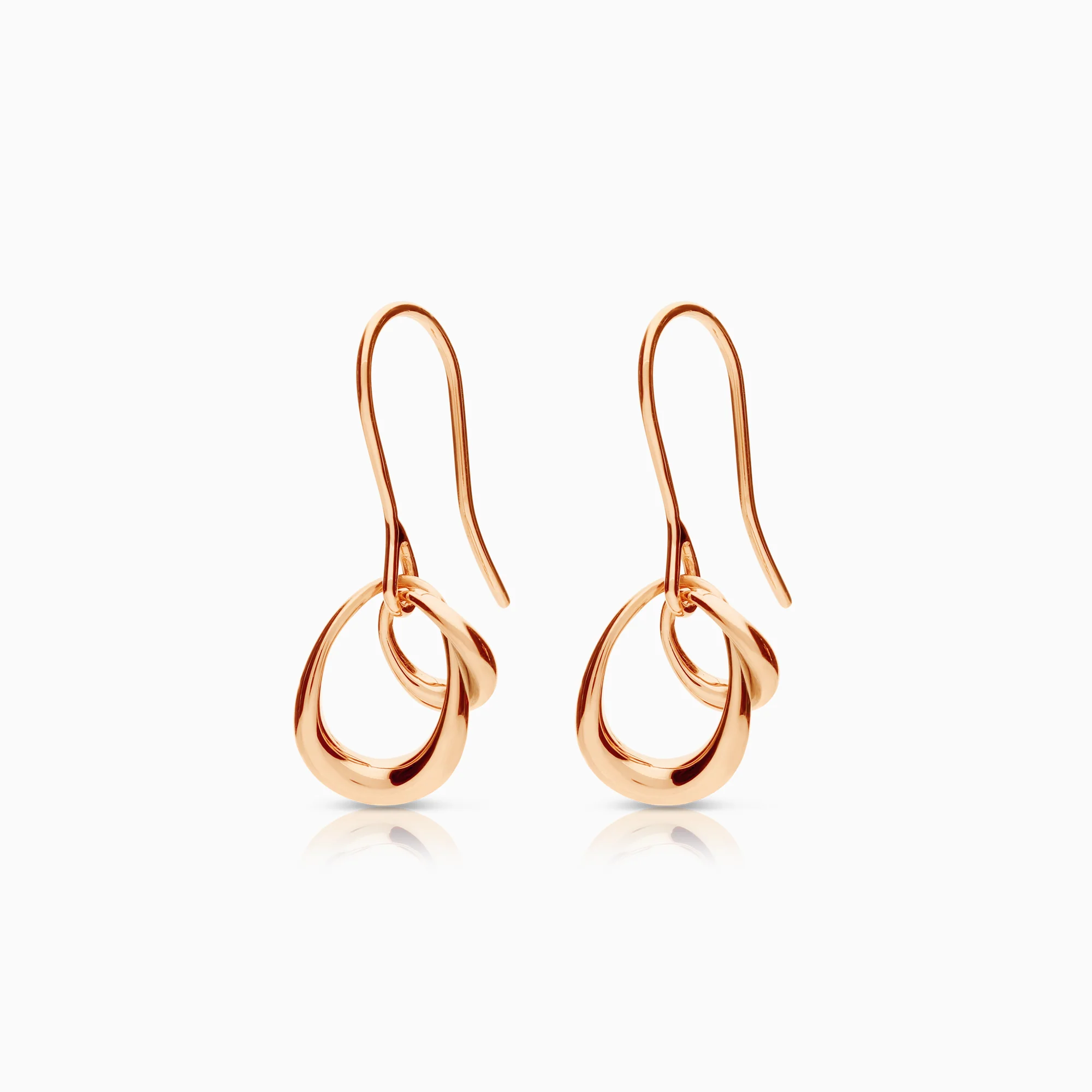 Georg Jensen earrings 3.92g 18K rose gold