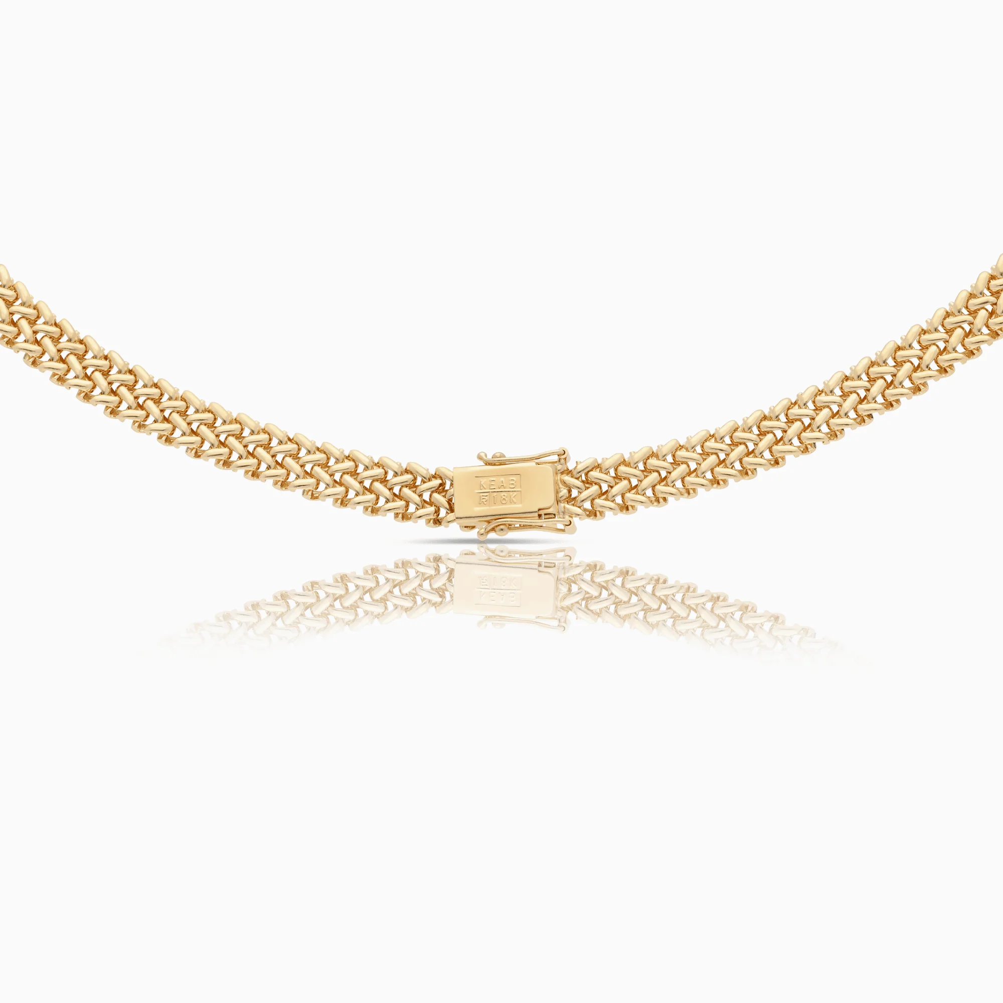 Gold Necklace with Diamonds 39.2g 18K Gold - Image 2