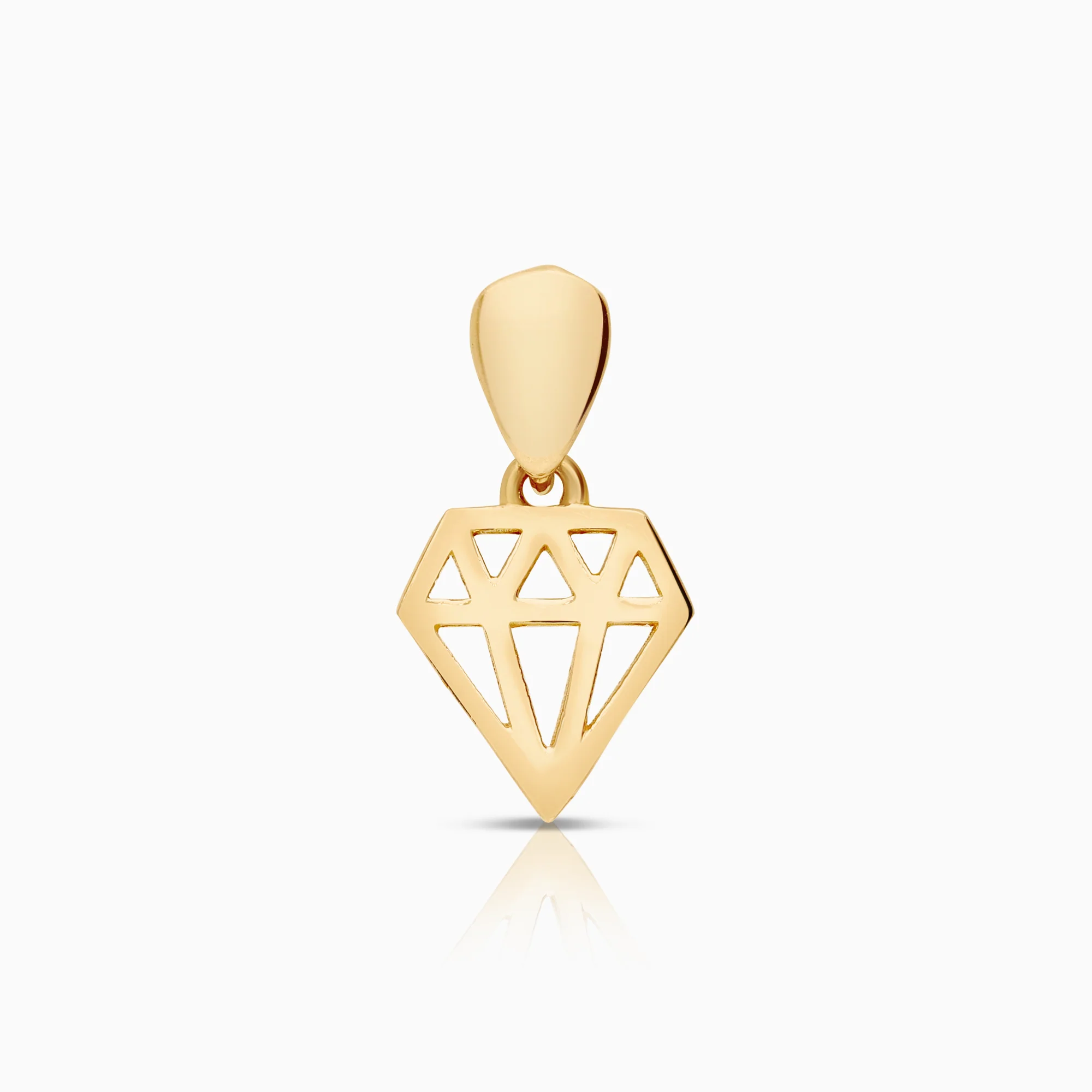 Diamond pendant 0.58g 18K gold
