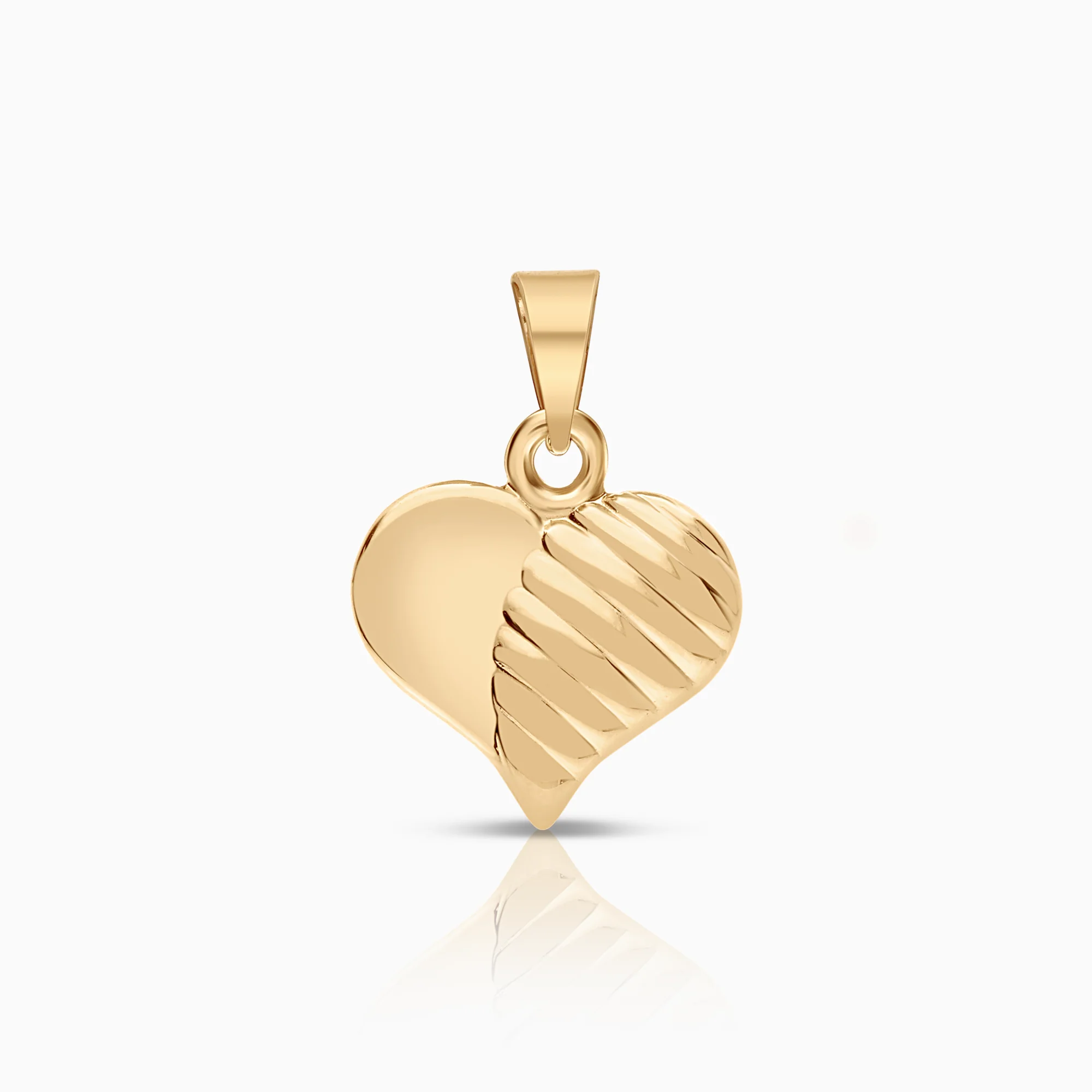 Gold heart pendant 0.32g 18K gold.