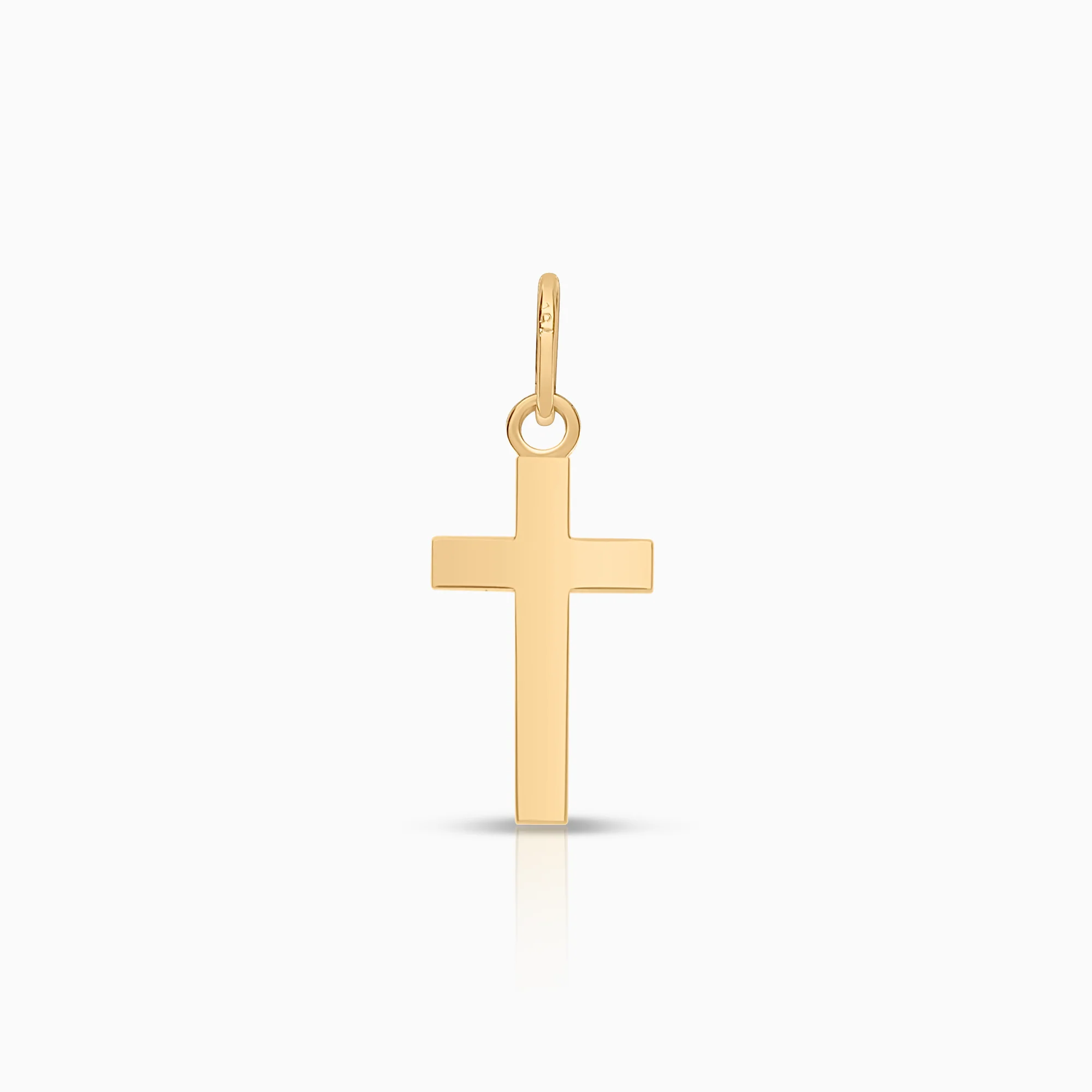 Gold cross pendant 0.22g 18K gold.