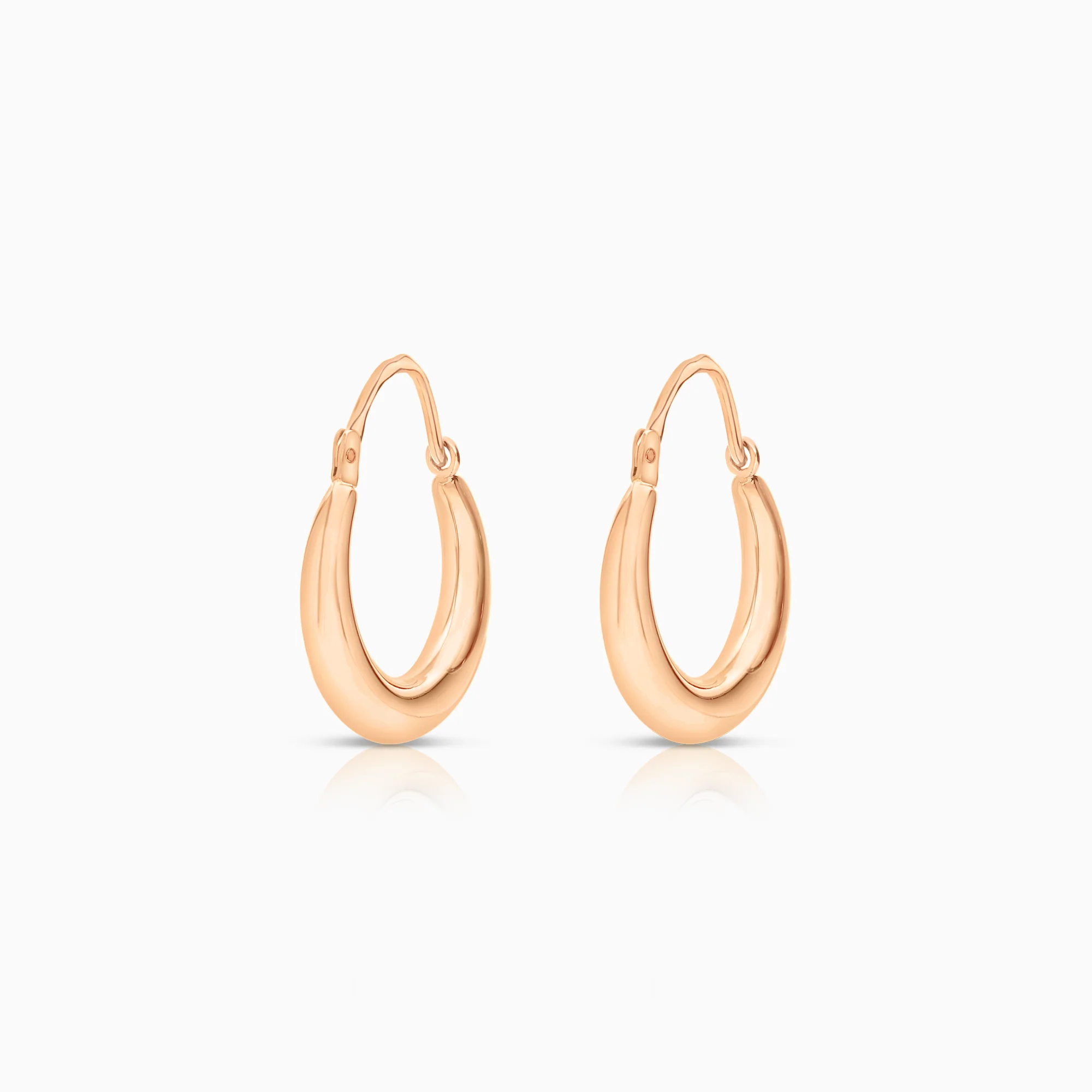 Gold hoop earrings 1.62g 18K gold