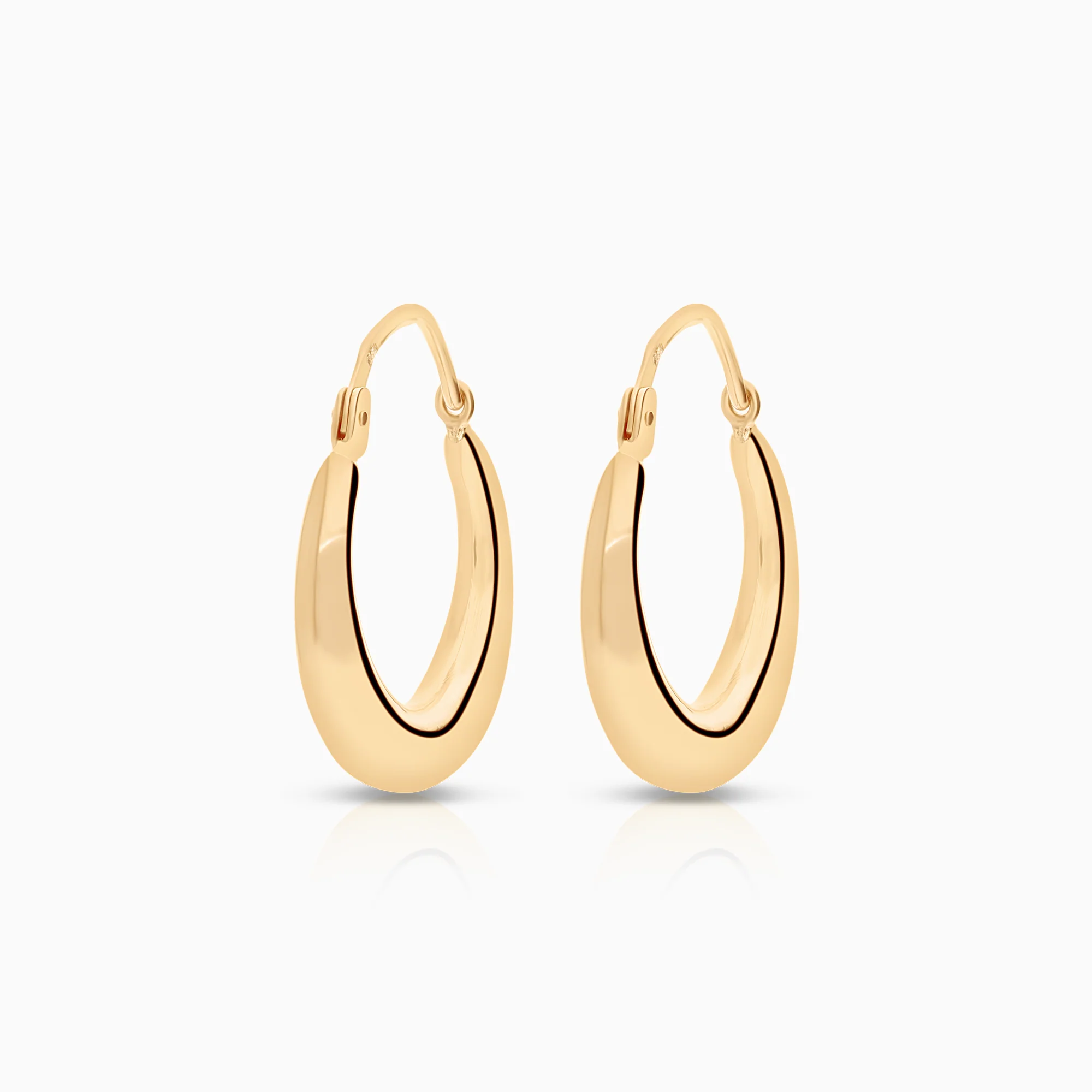 Gold hoop earrings 2.03g 18K gold