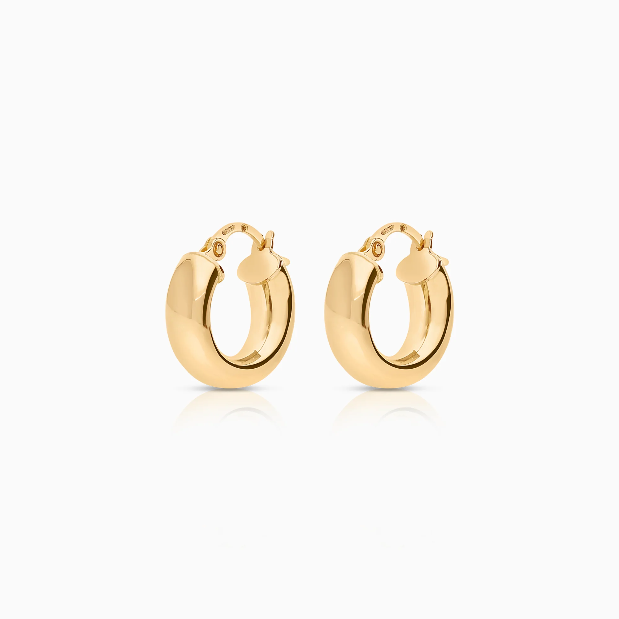 Gold Hoop Earrings 2.17g 18K gold