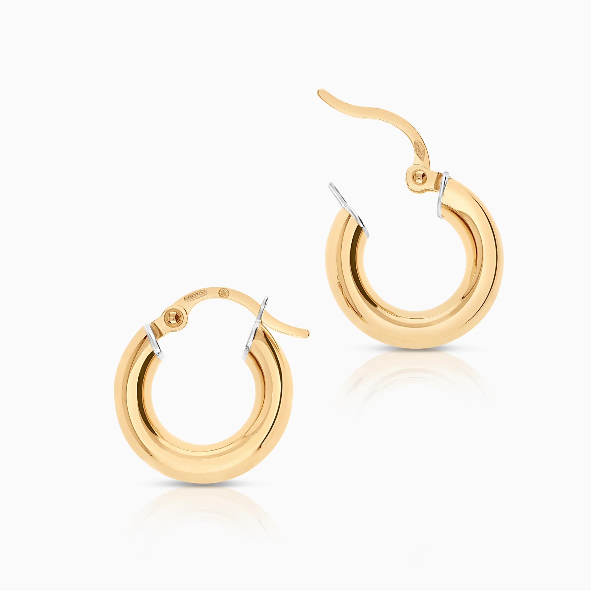 Gold Hoop Earrings 2.17g 18K gold - Image 2