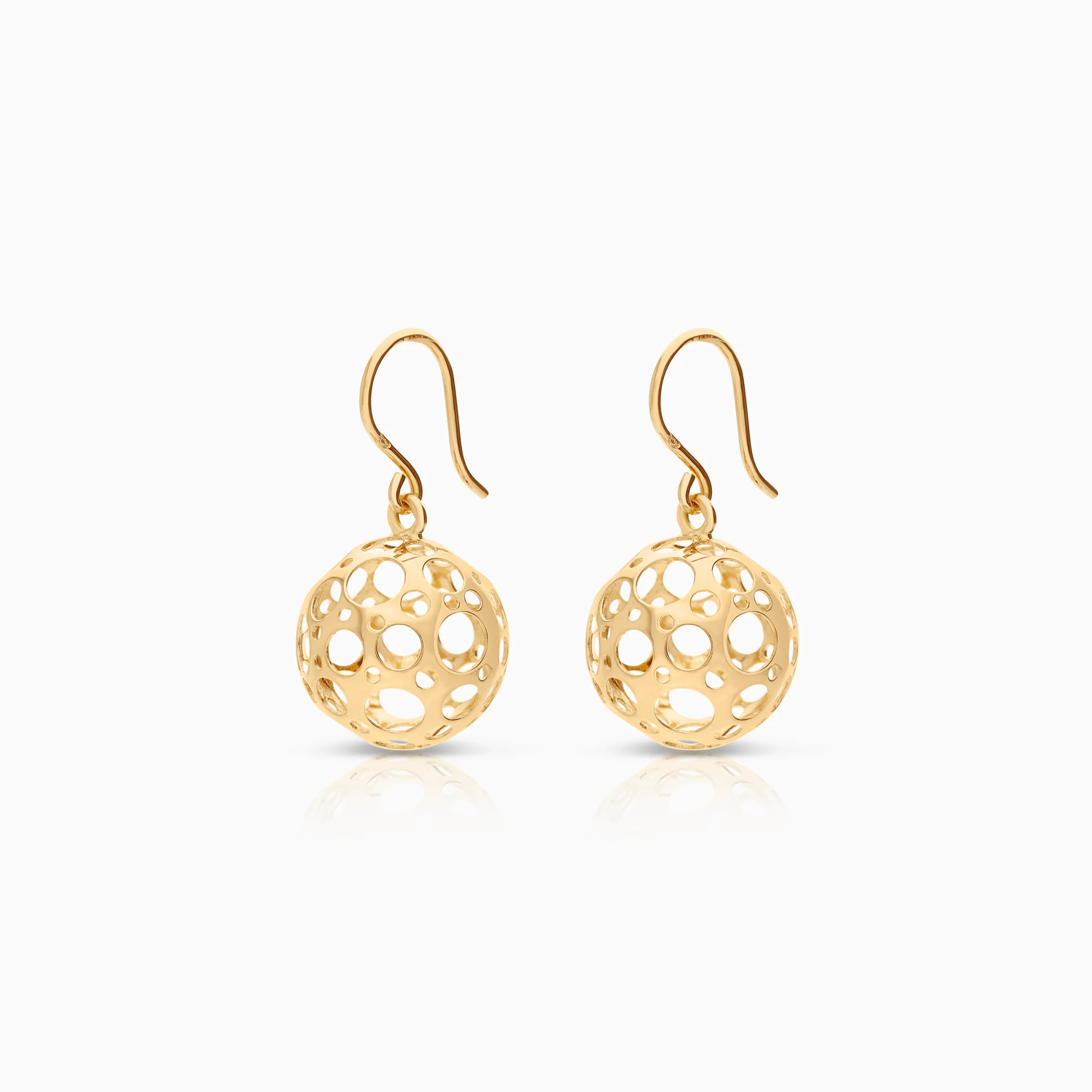 Gold earrings 3.68g 18K gold